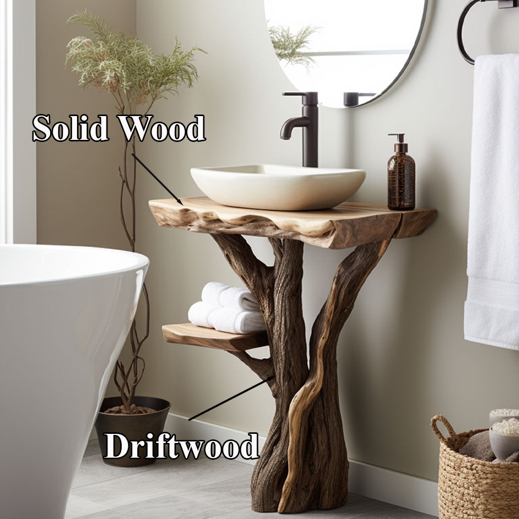 Reclaimed Wood Bathroom Vanity SILDTBRV019