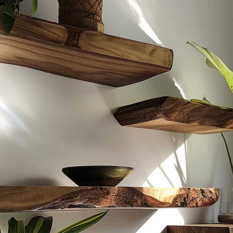 Floating Wall Shelf Wood Shelves SINLFL002