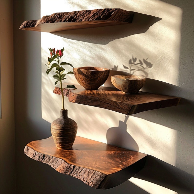 Live Edge Floating Shelves SINLFL001