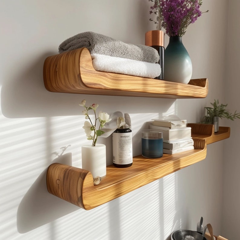 Rustic Floating Shelf Display Shelf SINLFL006