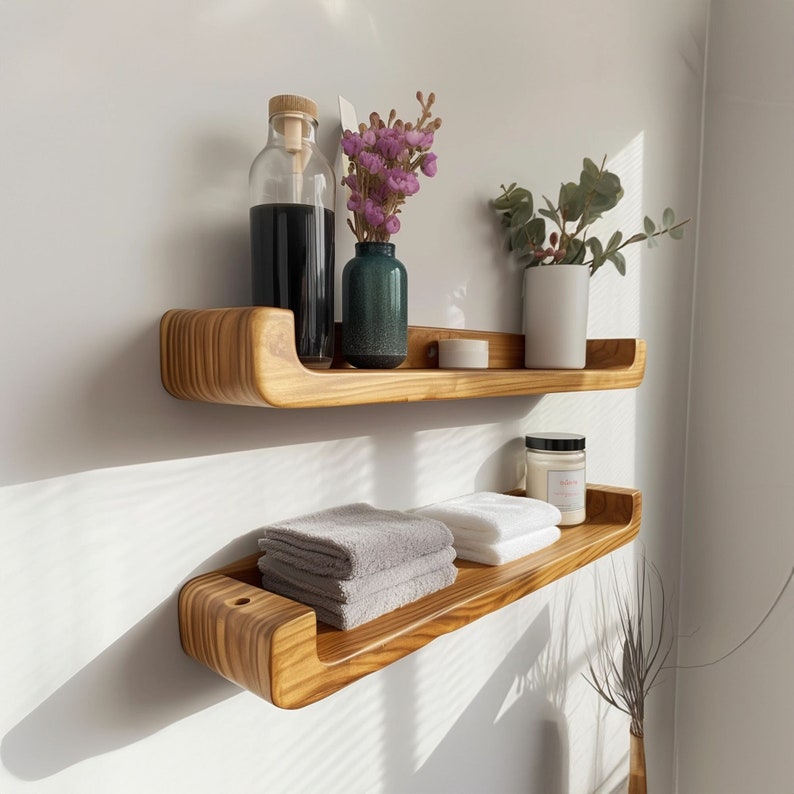 Rustic Floating Shelf Display Shelf SINLFL006