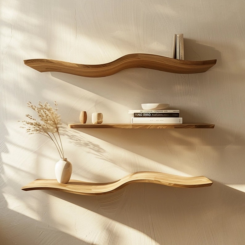 Wavy Floating Shelves SINLWV002