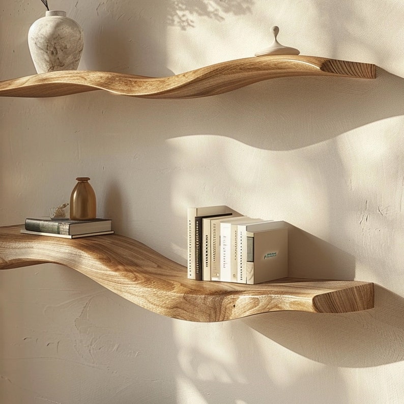 Wavy Floating Shelves SINLWV002