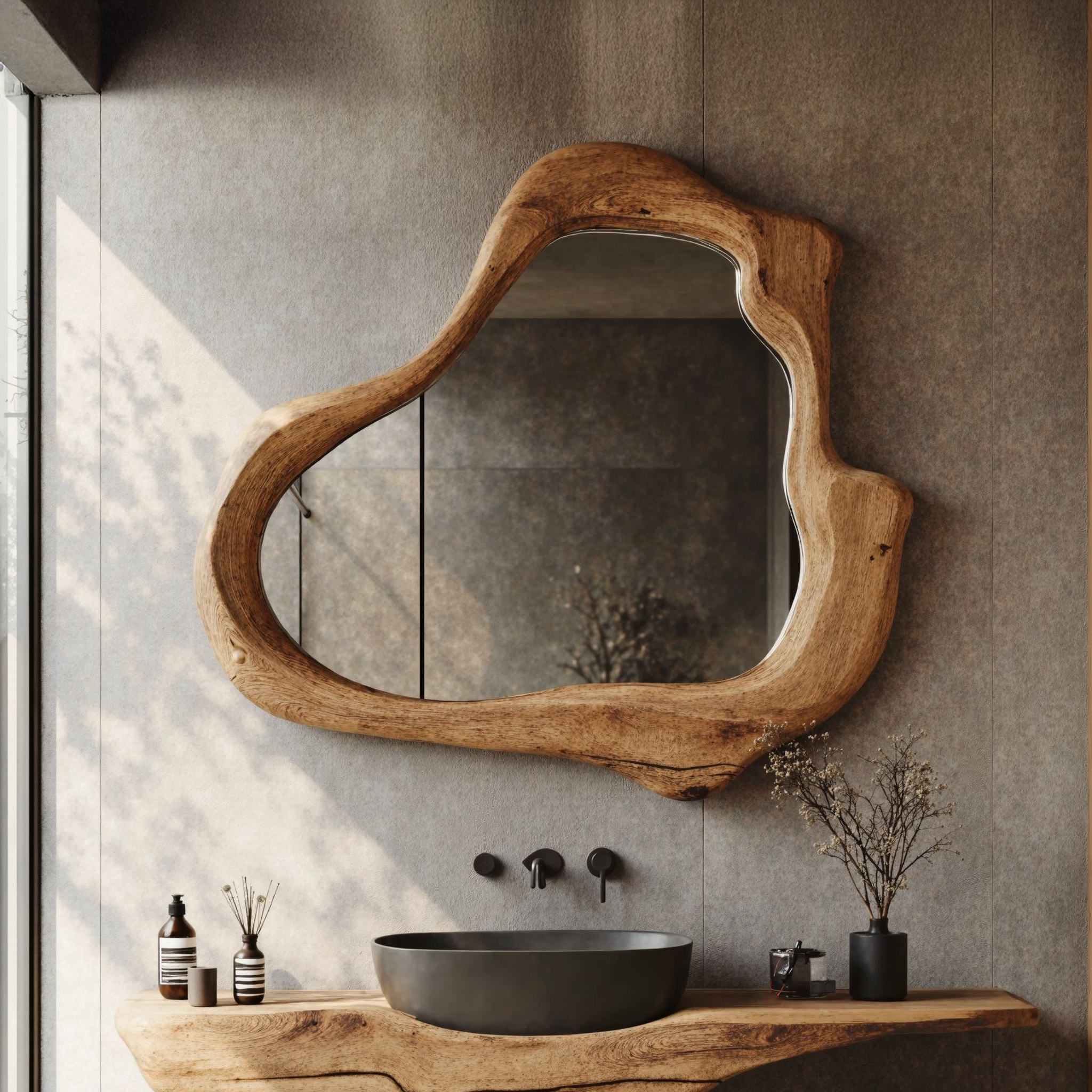 Mid Century Modern Mirror For Wall SILDTMI007