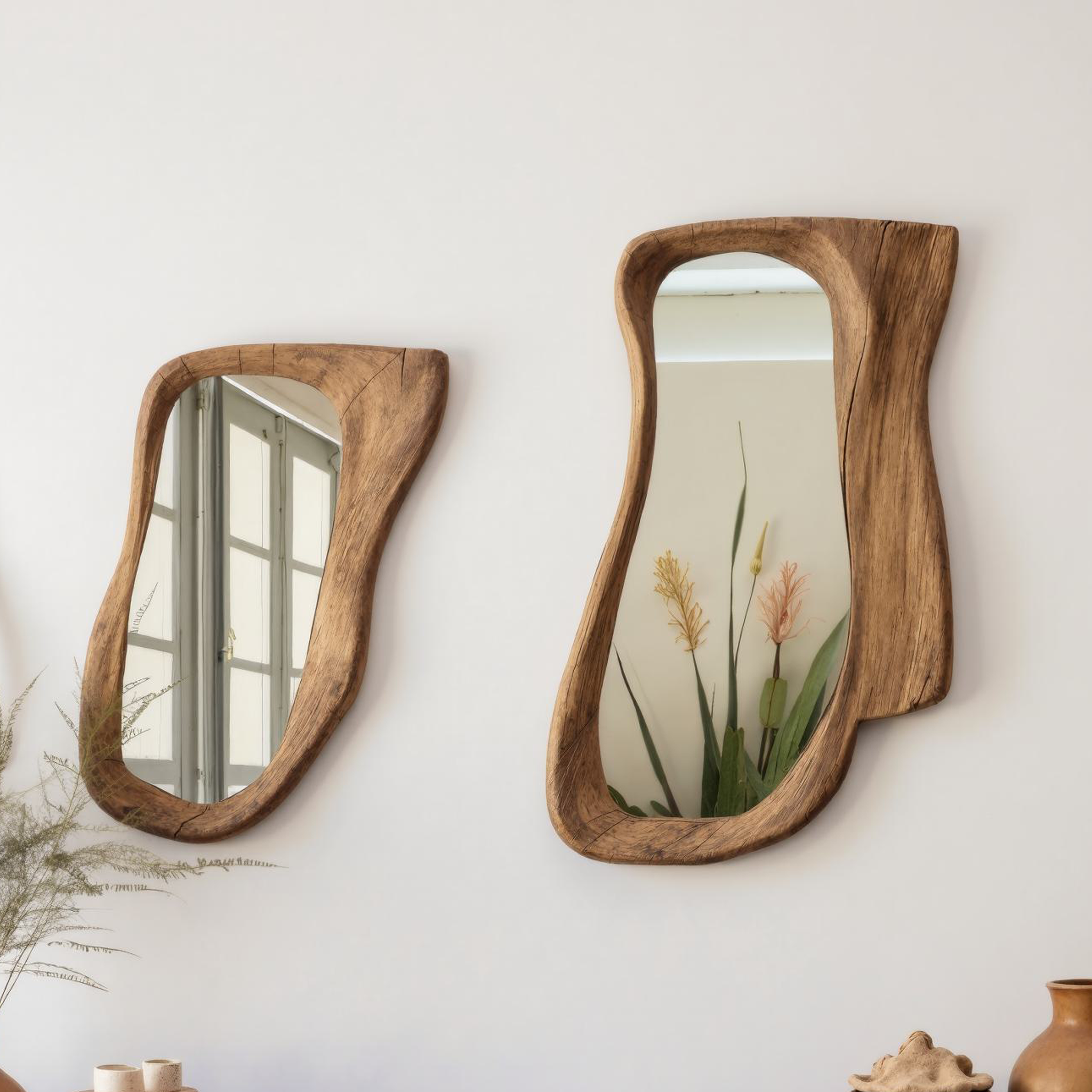 Farmhouse Natural Vanity Mirror SILDTMI023