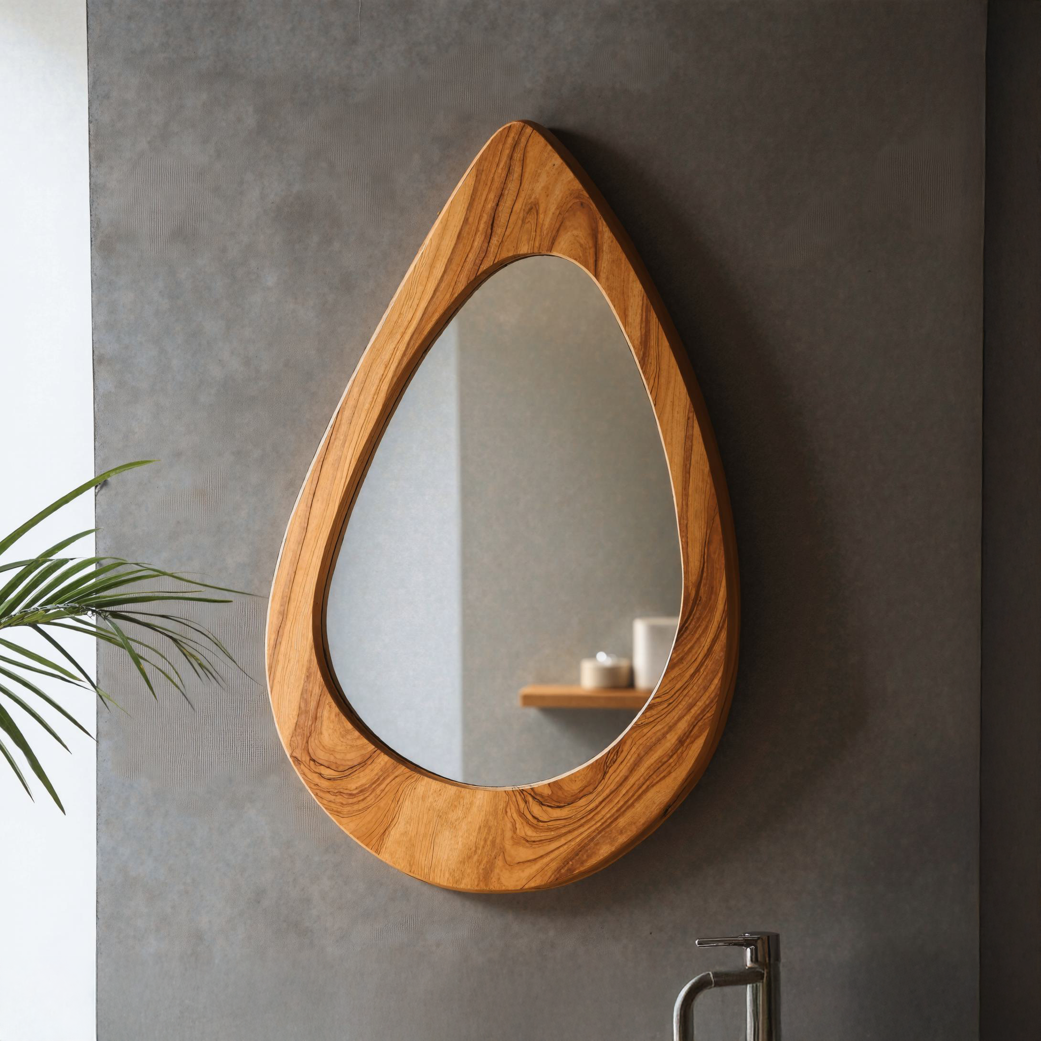 Asymmetrical Mirror Mid Century Modern Mirror SILDTMI013