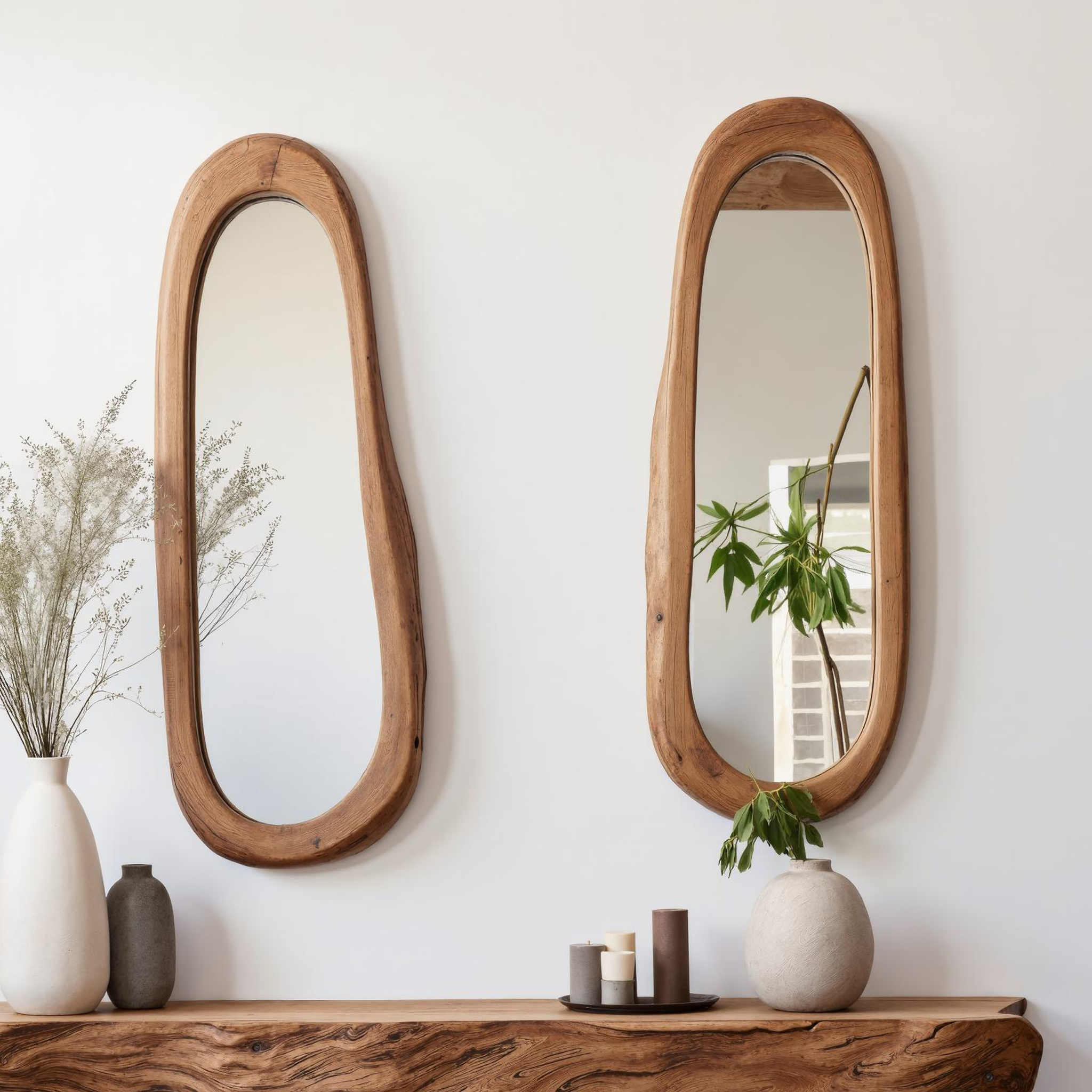 Natural Wood Mirror Frames Wooden Mirror SILDTMI025