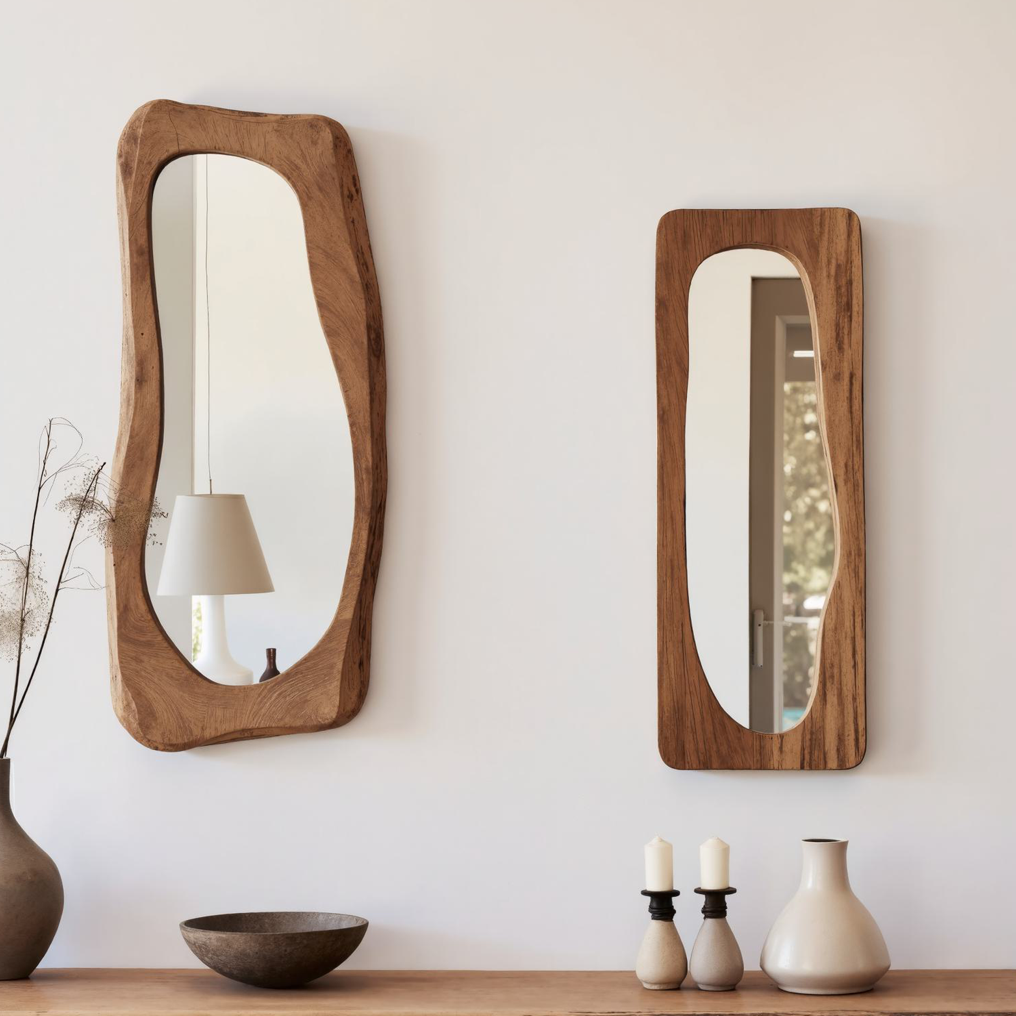 Modern Wood Framed Mirror Vanity Mirror SILDTMI028