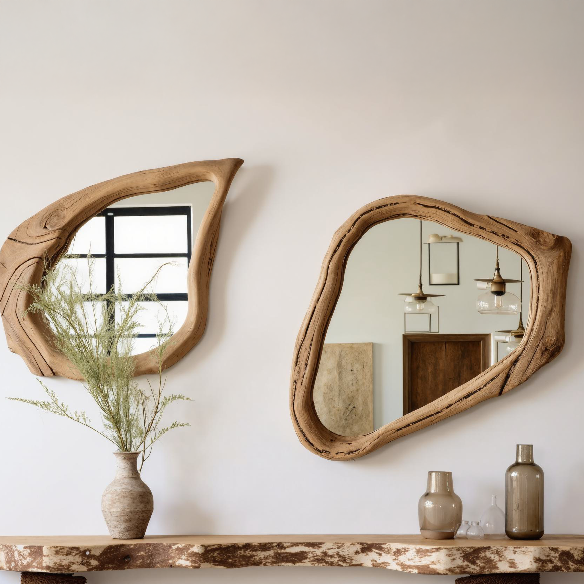 Wood Mirror Frames Wooden Mirror Wall Decor SILDTMI020