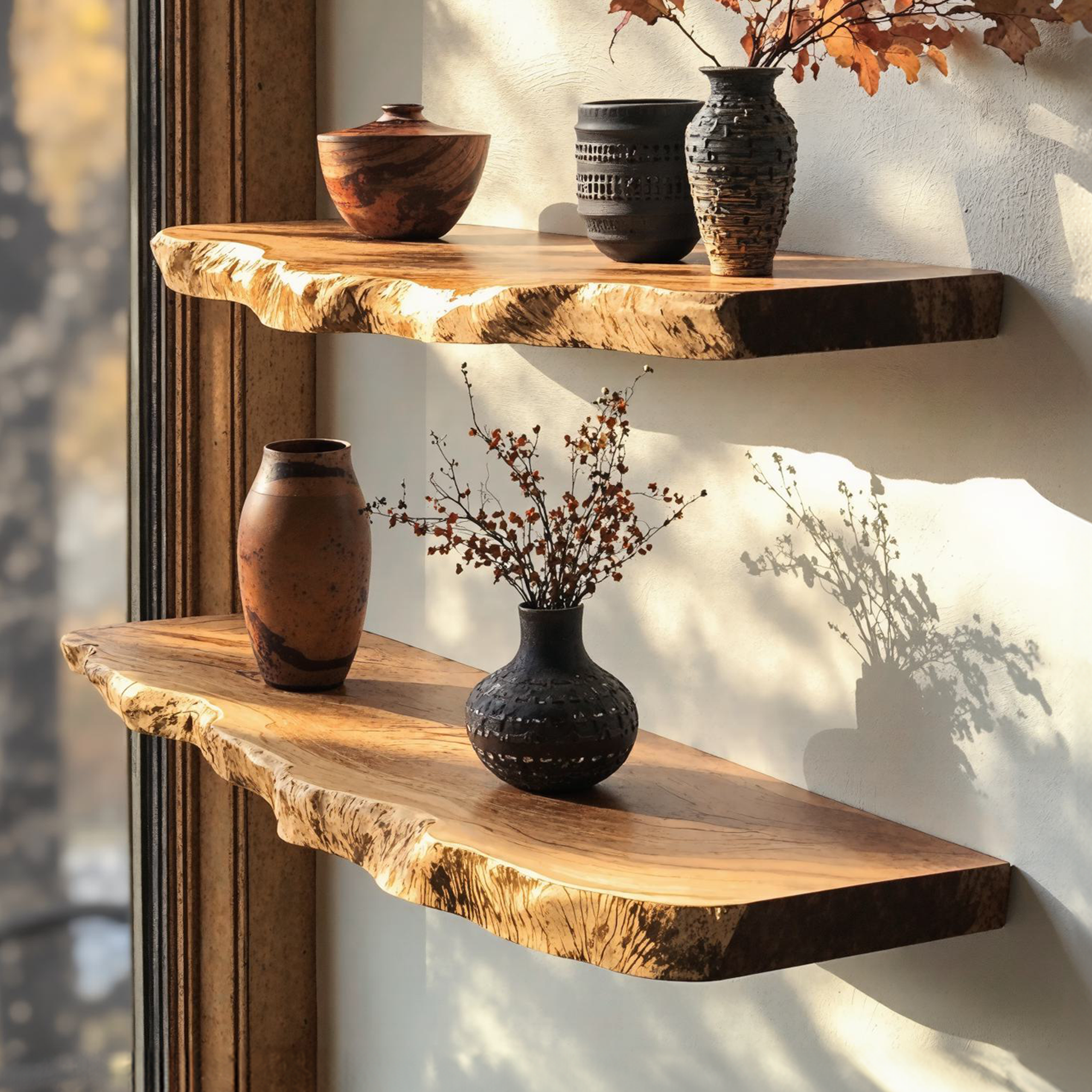 Floating Edge Corner Shelves SILDTFL035