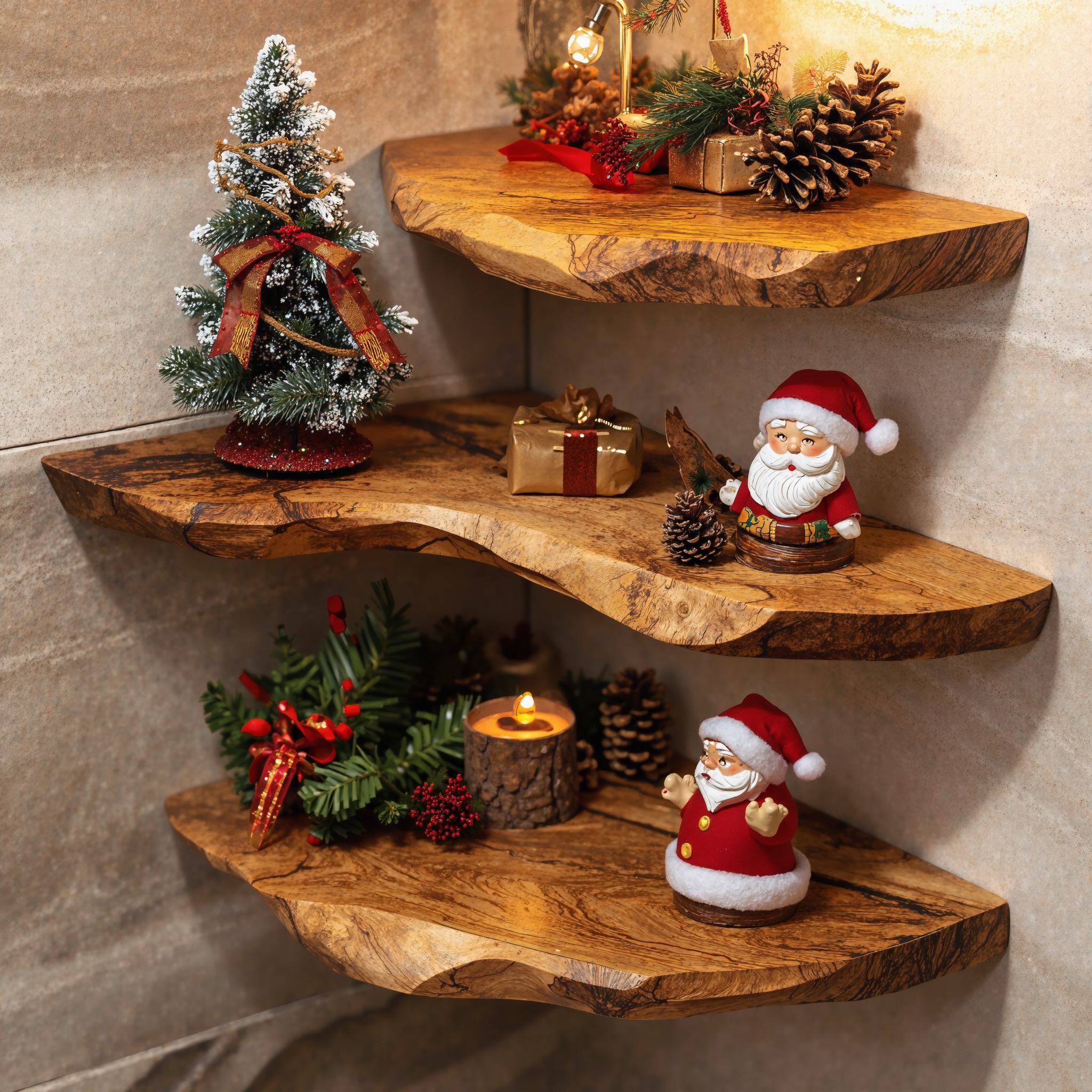 Floating Corner Shelf Small Floating Shelf Wall Mounted Christmas Gifts SINLCM008