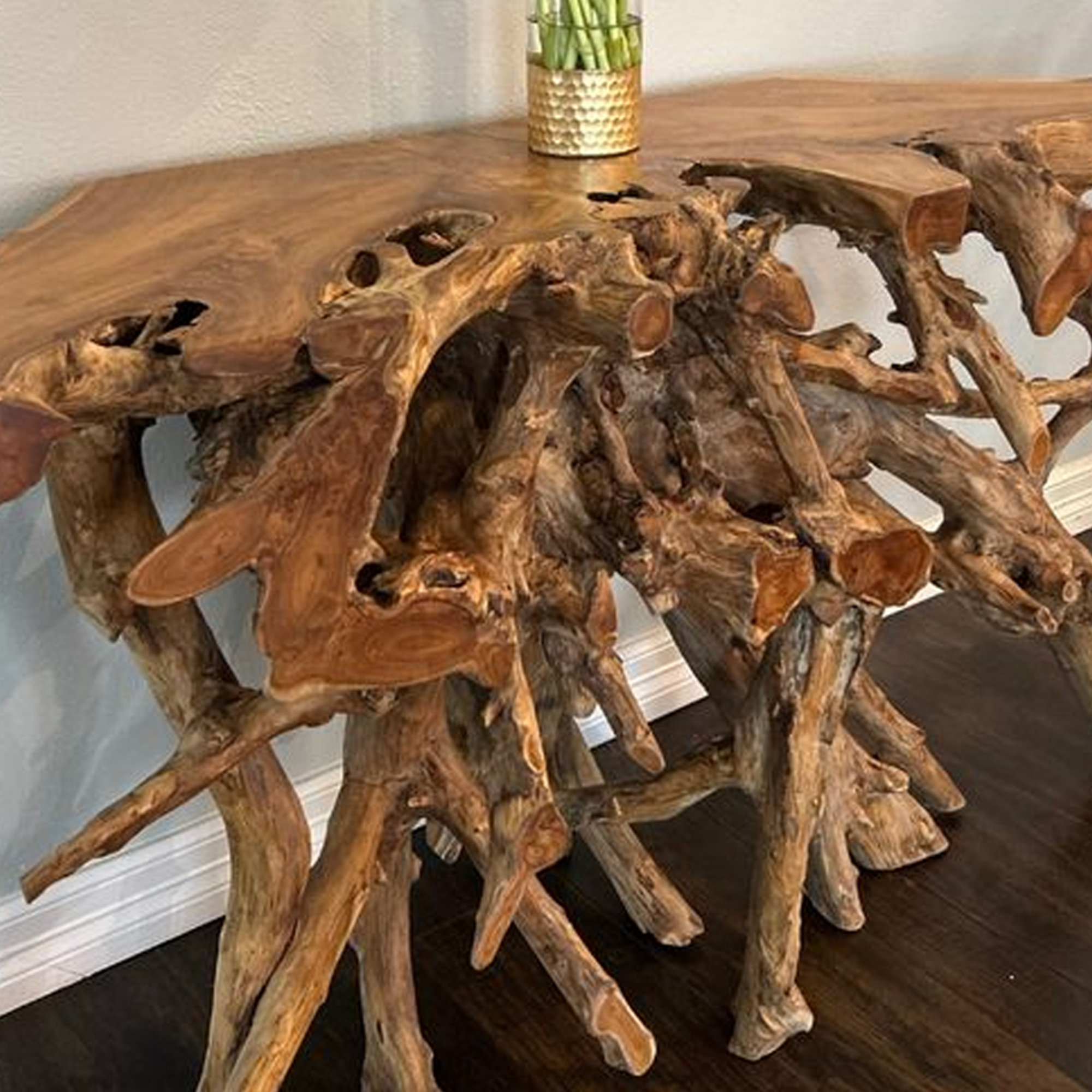 Rustic Teak Root Coffee Table SINLCF006