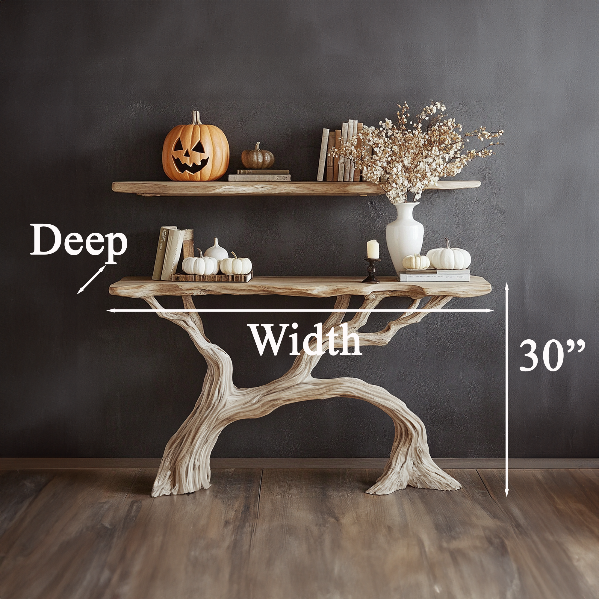 Handcrafted Wooden Console Table Farmhouse Decor Halloween Gifts SINLHW006