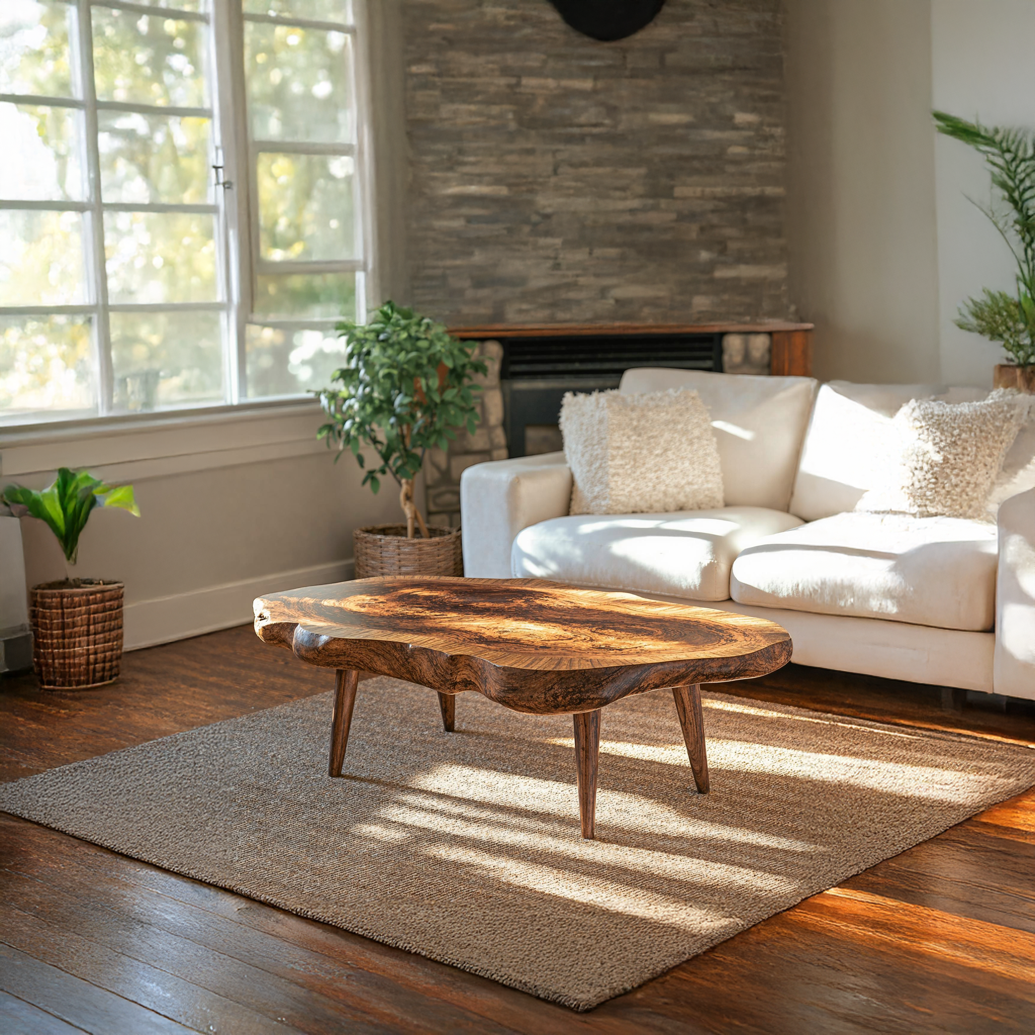 Handcrafted Wood Coffee Table End Table SILDTCF080