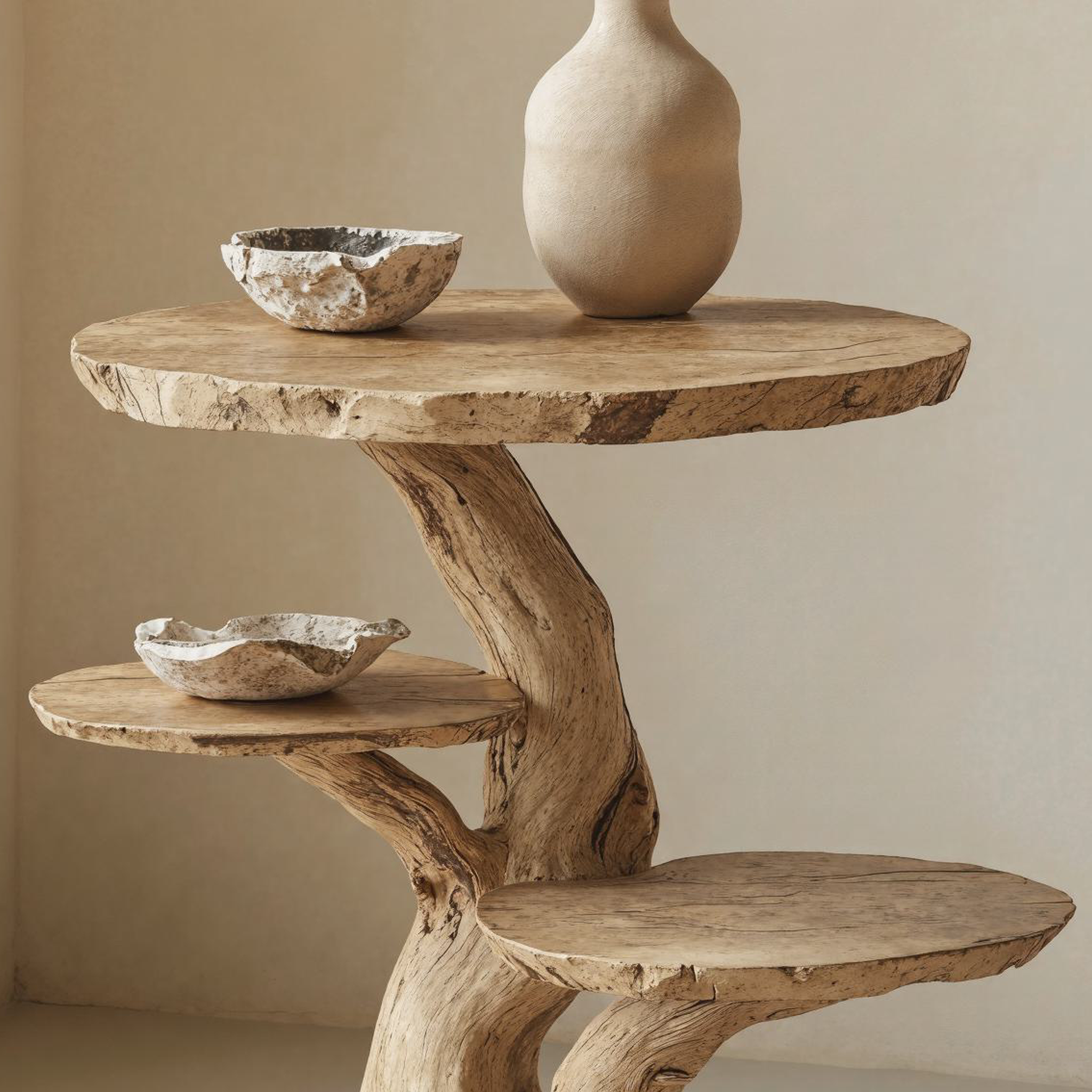 Handcrafted Multi-Tier End Table Rustic End Table SILDTEN029