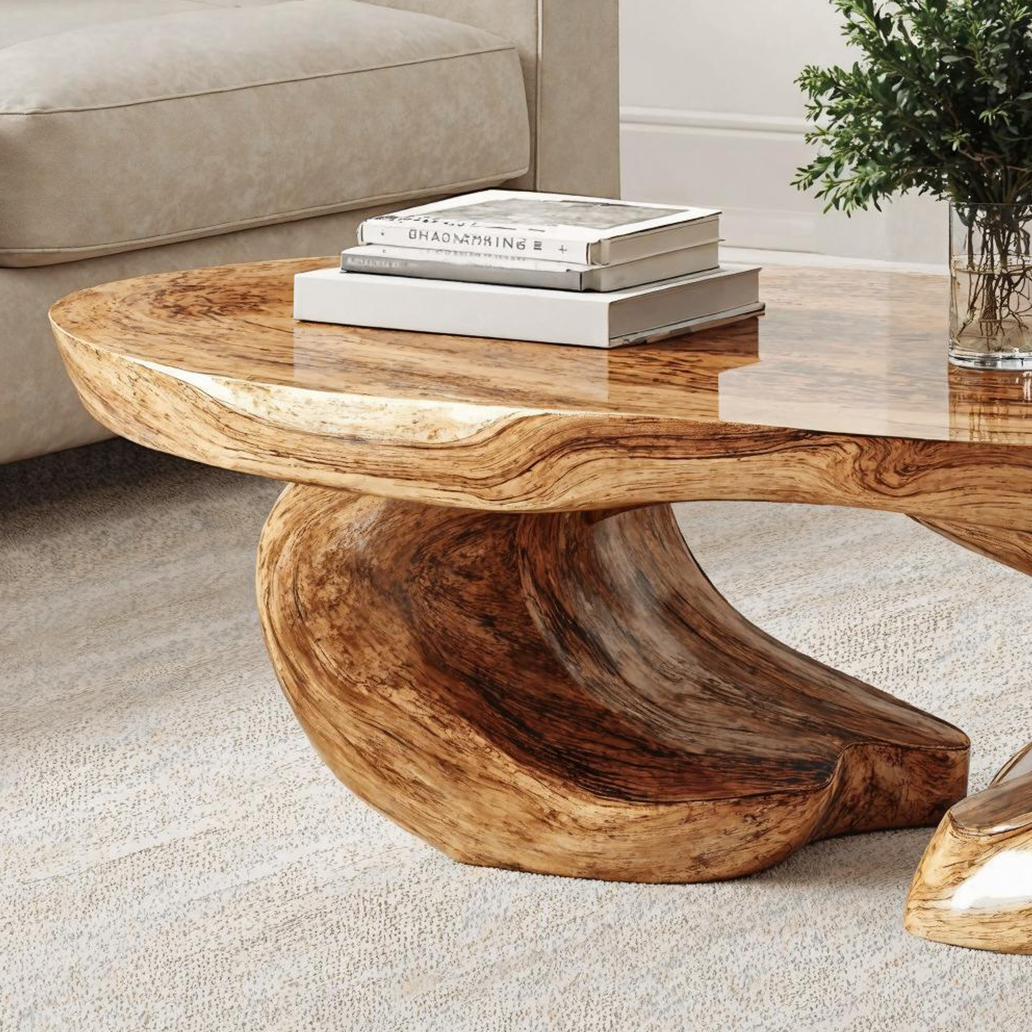 Handmade Wood Coffee Table Luxury Craftsmanship SILDTCF107