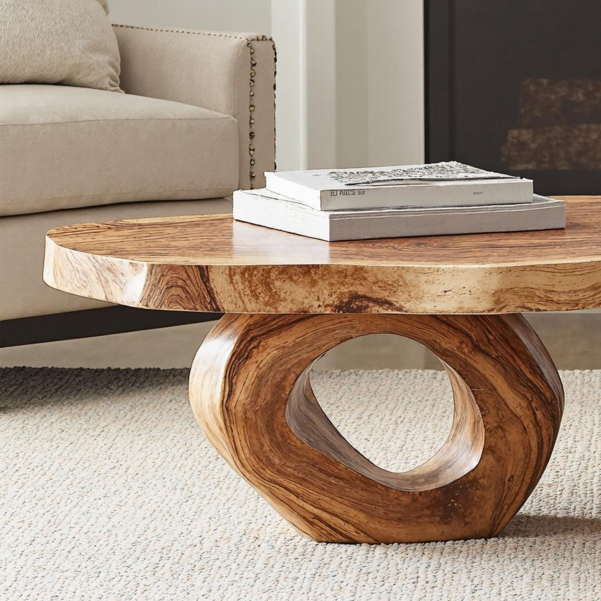 Compact Wood Coffee Table Perfect for Small Spaces SILDTCF111