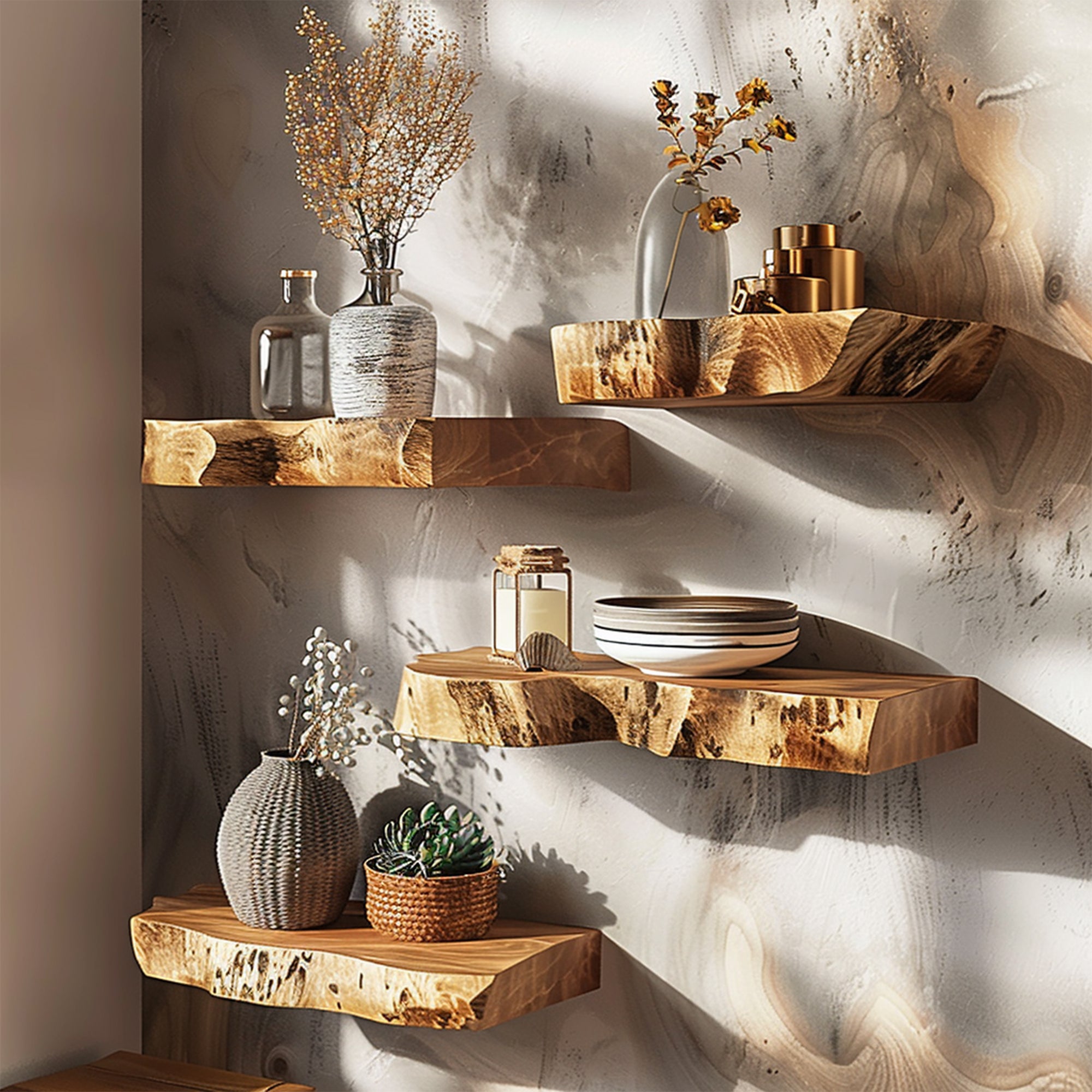 Rustic Wood Floating Shelf Wall Shelf Home Decor SILDTFL092