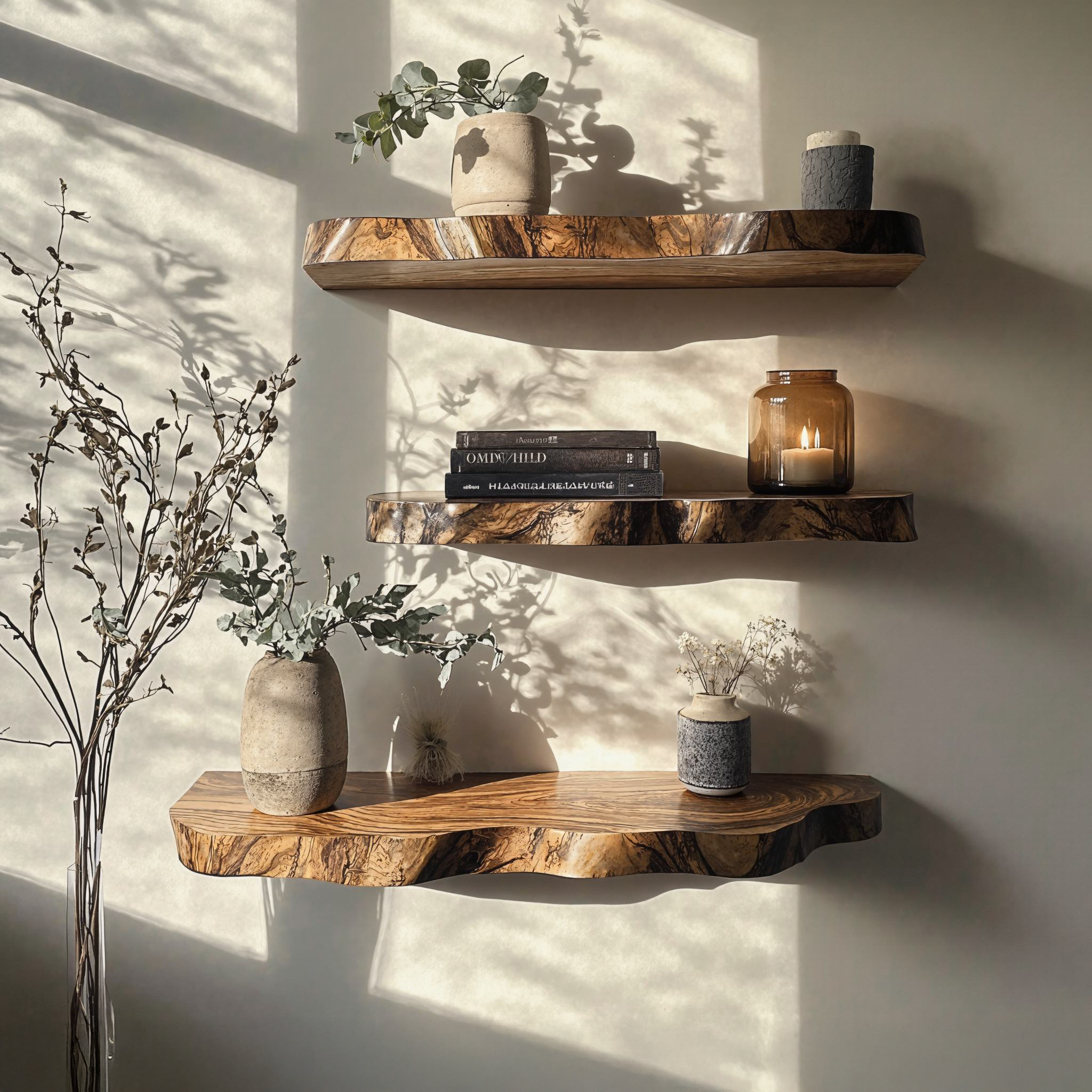 Custom Floating Shelves Wooden Wall Shelves SILDTFL113