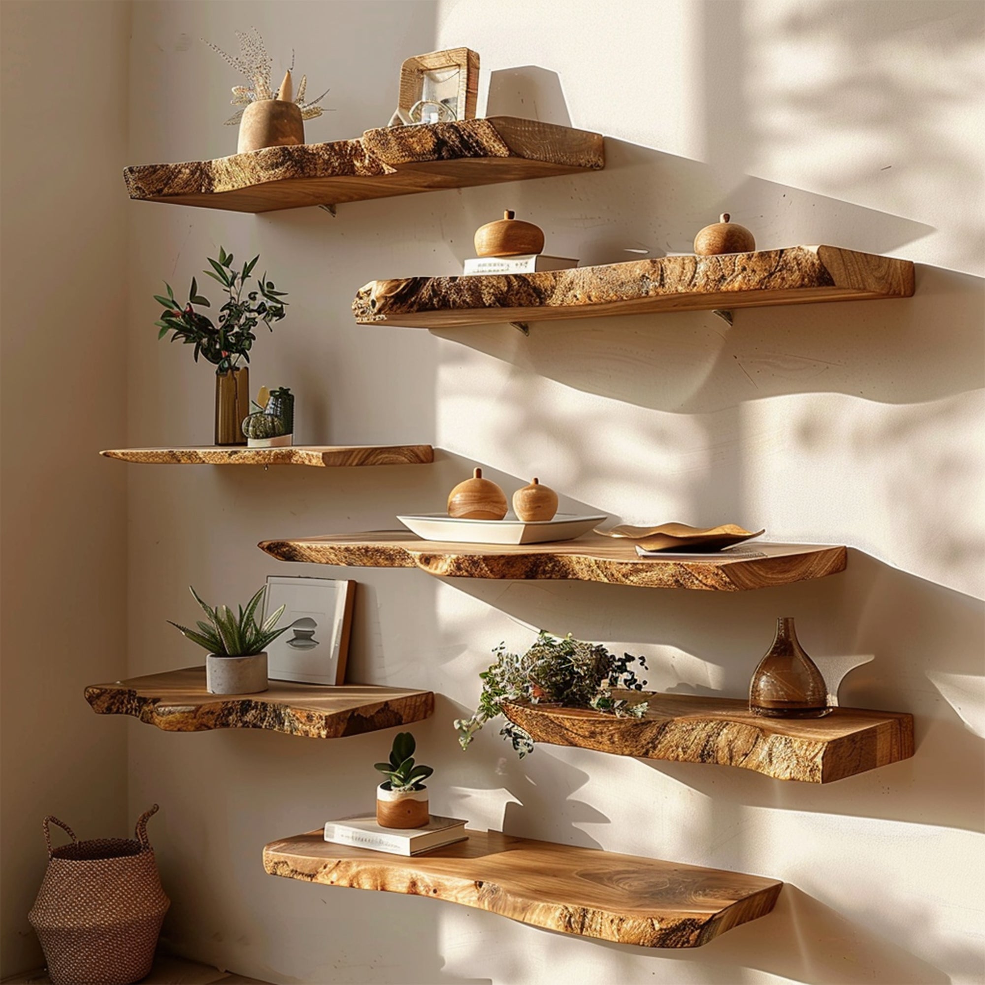 Live Edge Floating Shelves Wall Shelves SILDTFL096