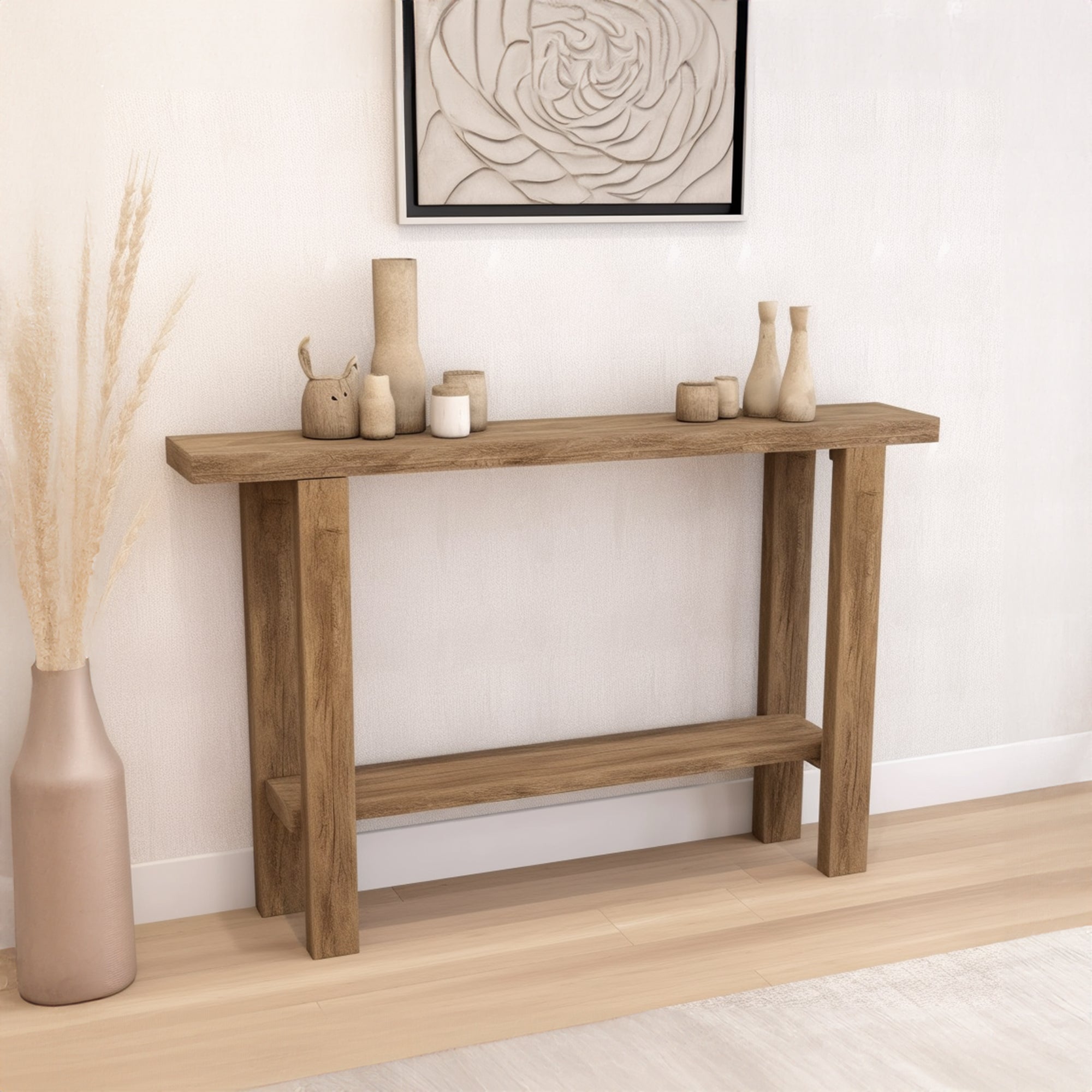 Rustic Console Table Farmhouse SILDTCS001