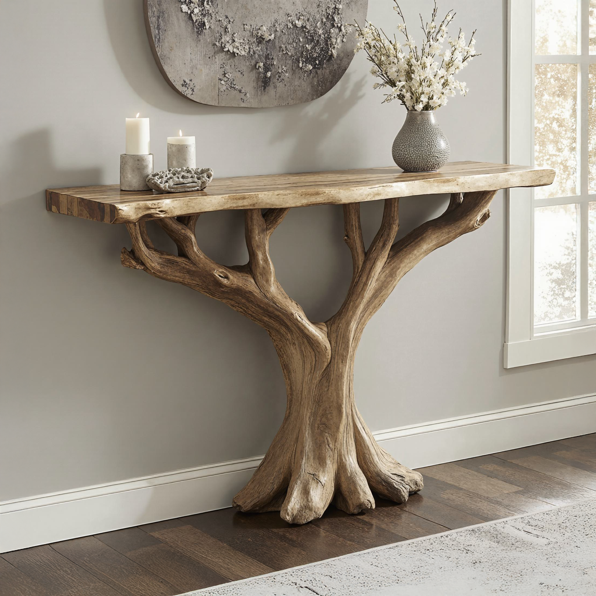 Handcrafted Rustic Console Table For Entryway SILDTCS150