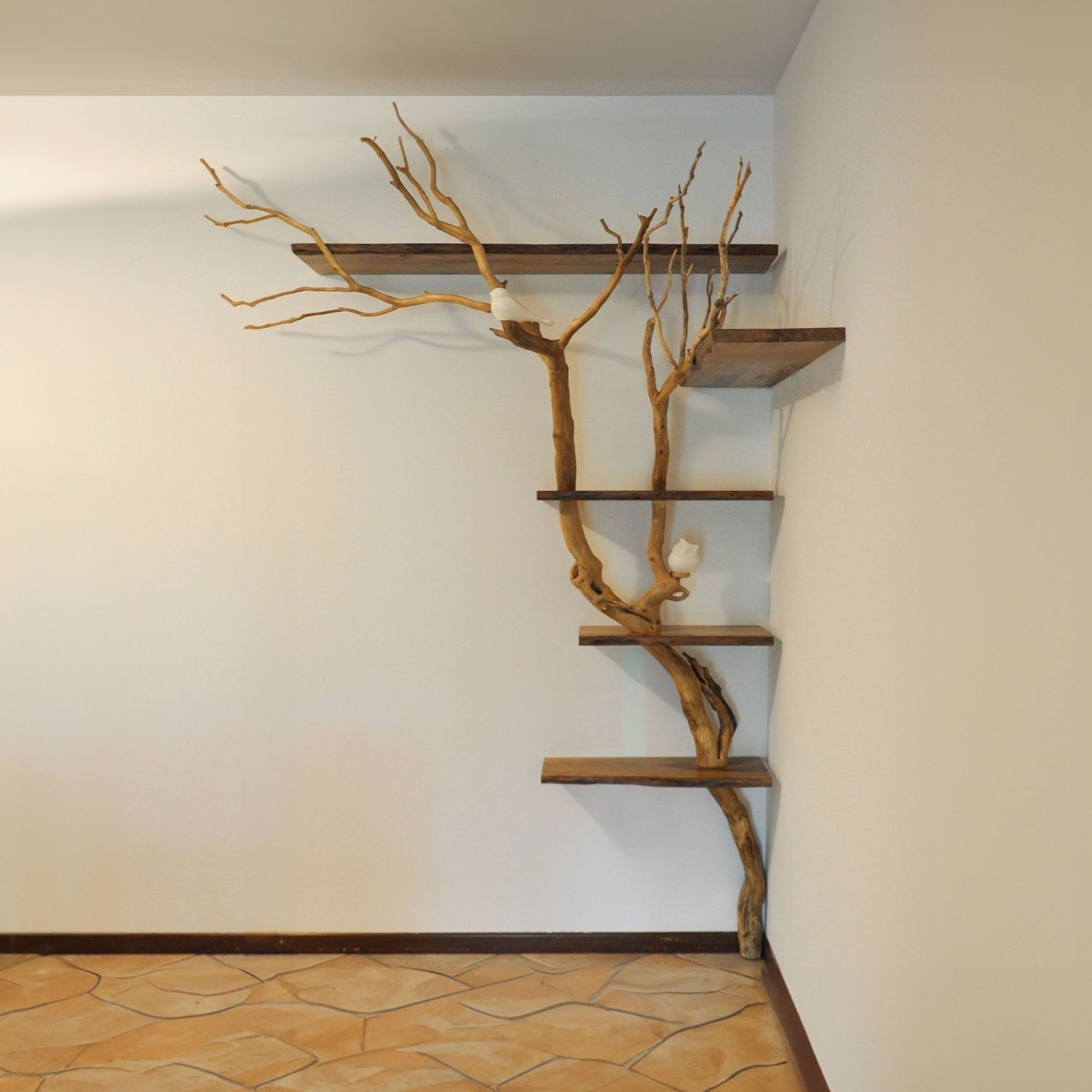 Tree Branches Wood Floating Shelves SINLTB027