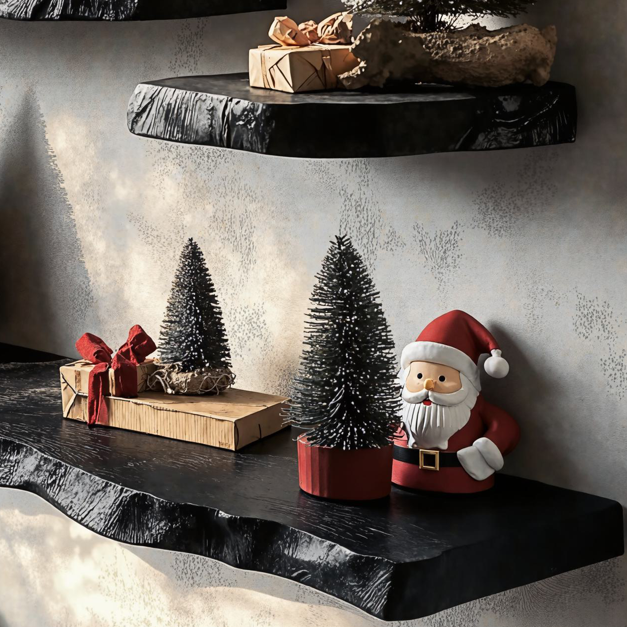 Black Floating Shelf Live Edge Xmas Floating Shelf Plans SINLCM011