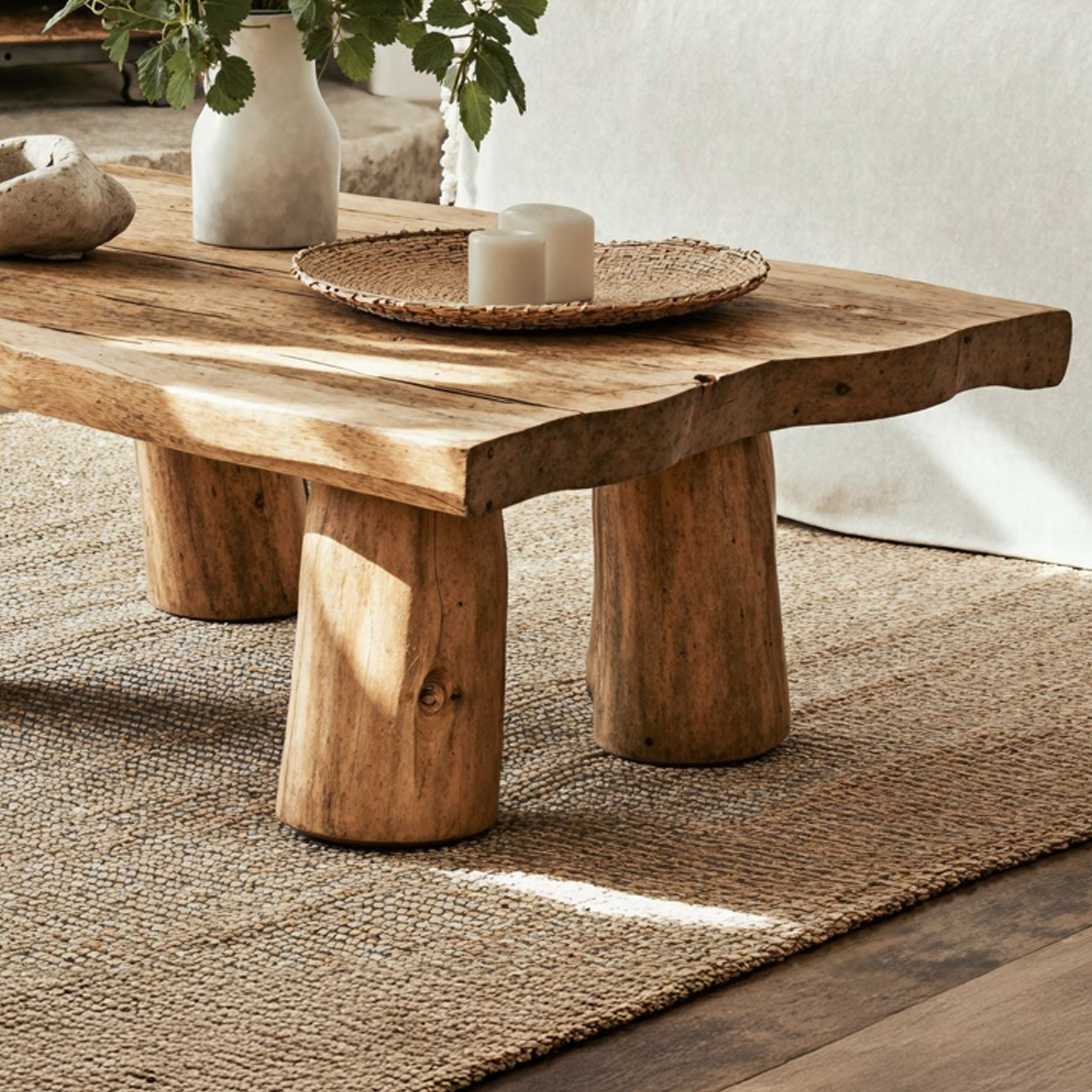 Modern Coffee Table Wood Low Coffee Table SILDTCF060