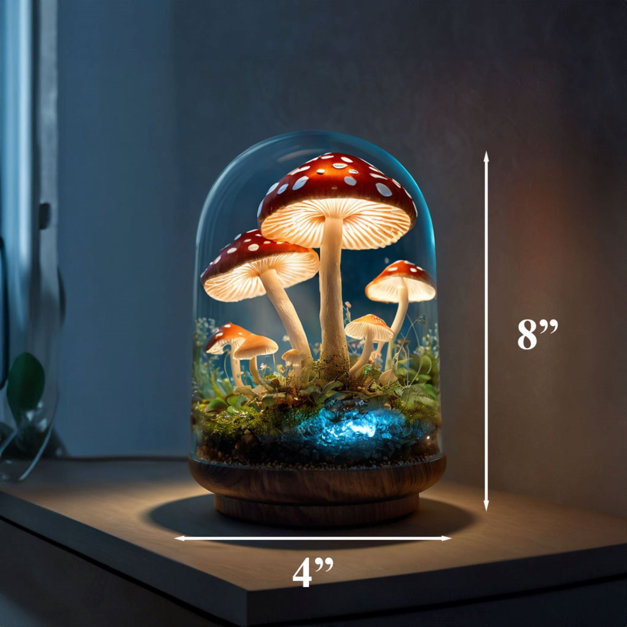 Handmade Mushroom Lamp Decor Magic SILDTMR021