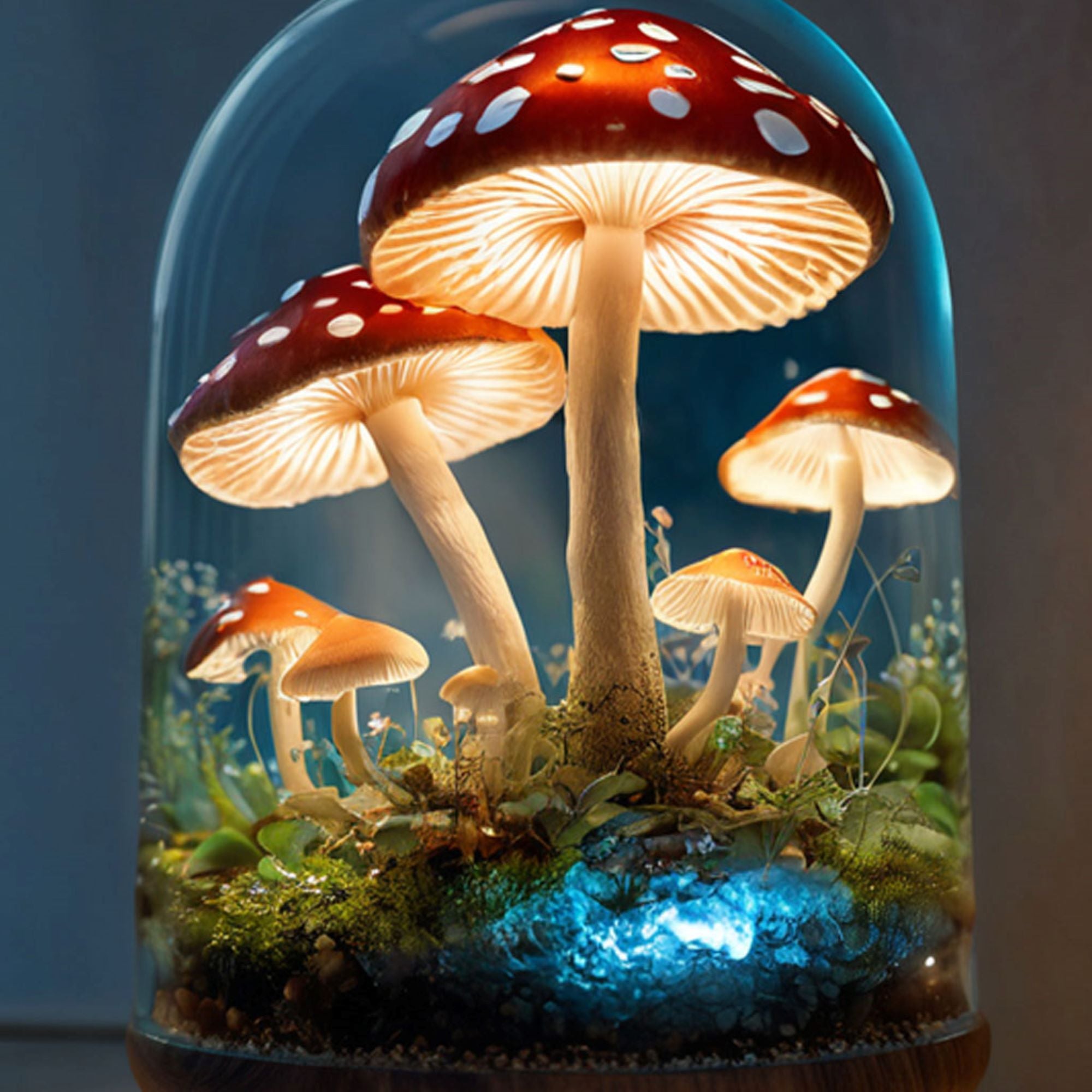 Handmade Mushroom Lamp Decor Magic SILDTMR021