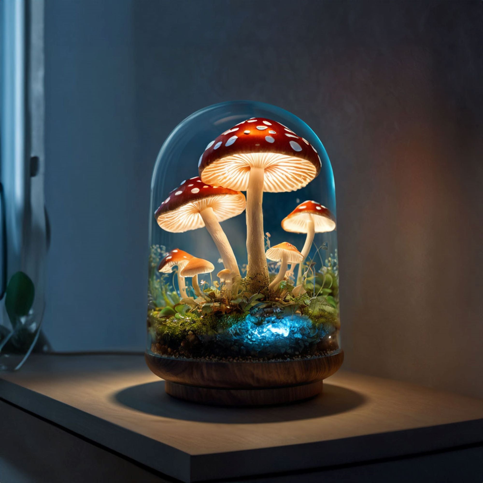 Handmade Mushroom Lamp Decor Magic SILDTMR021