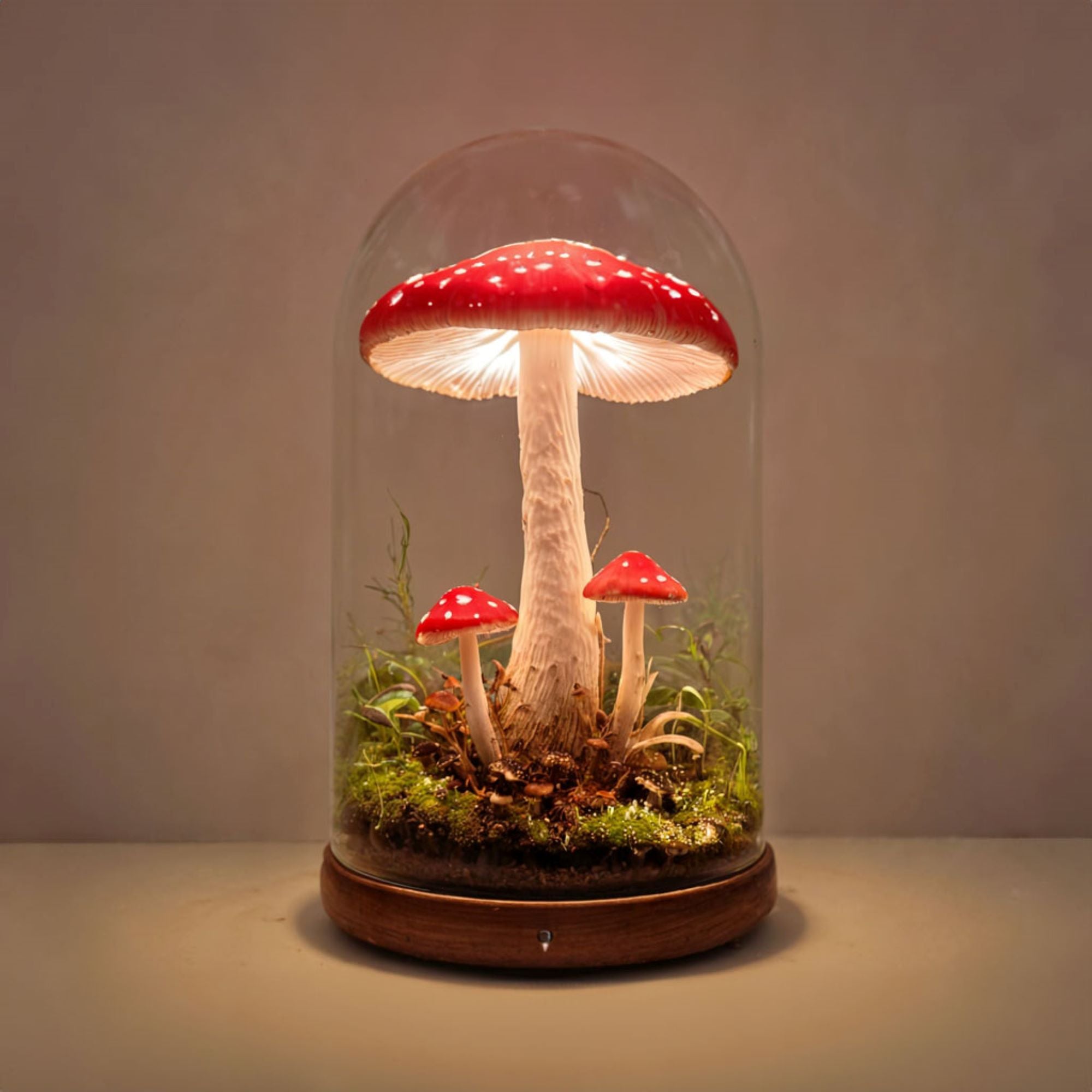 Glass Mushroom Lamp SILDTMR016