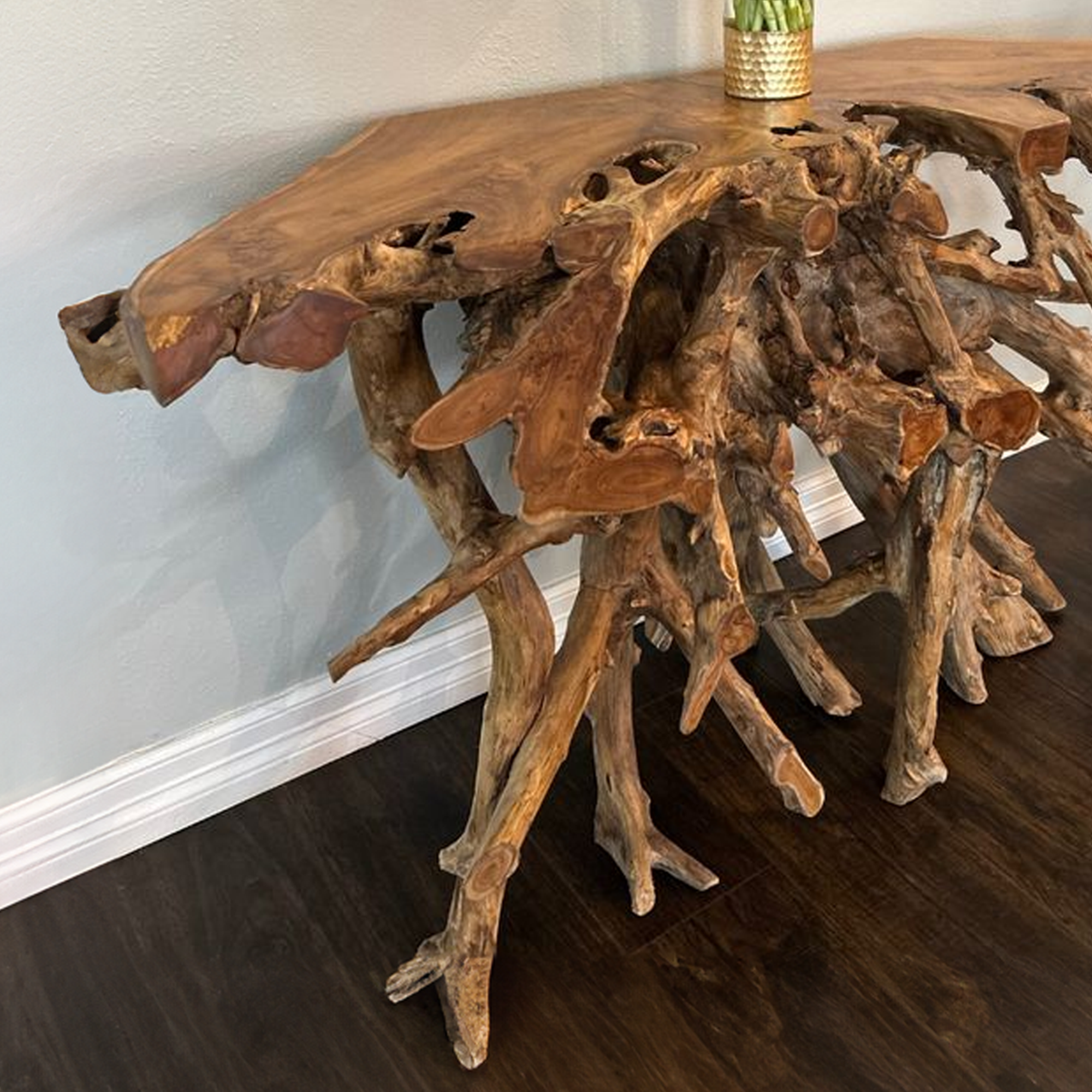 Rustic Teak Root Coffee Table SINLCF006