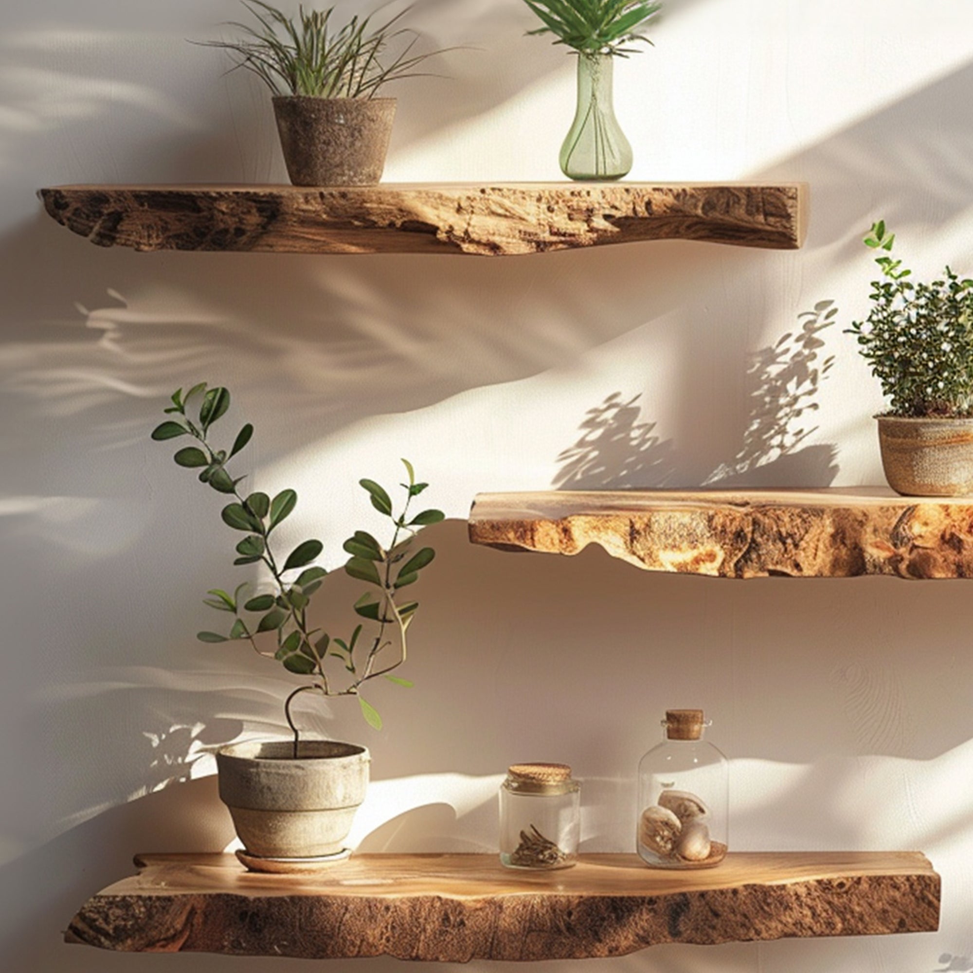 Floating Edge Shelves Live Edge Shelves Living Decor SILDTFL087