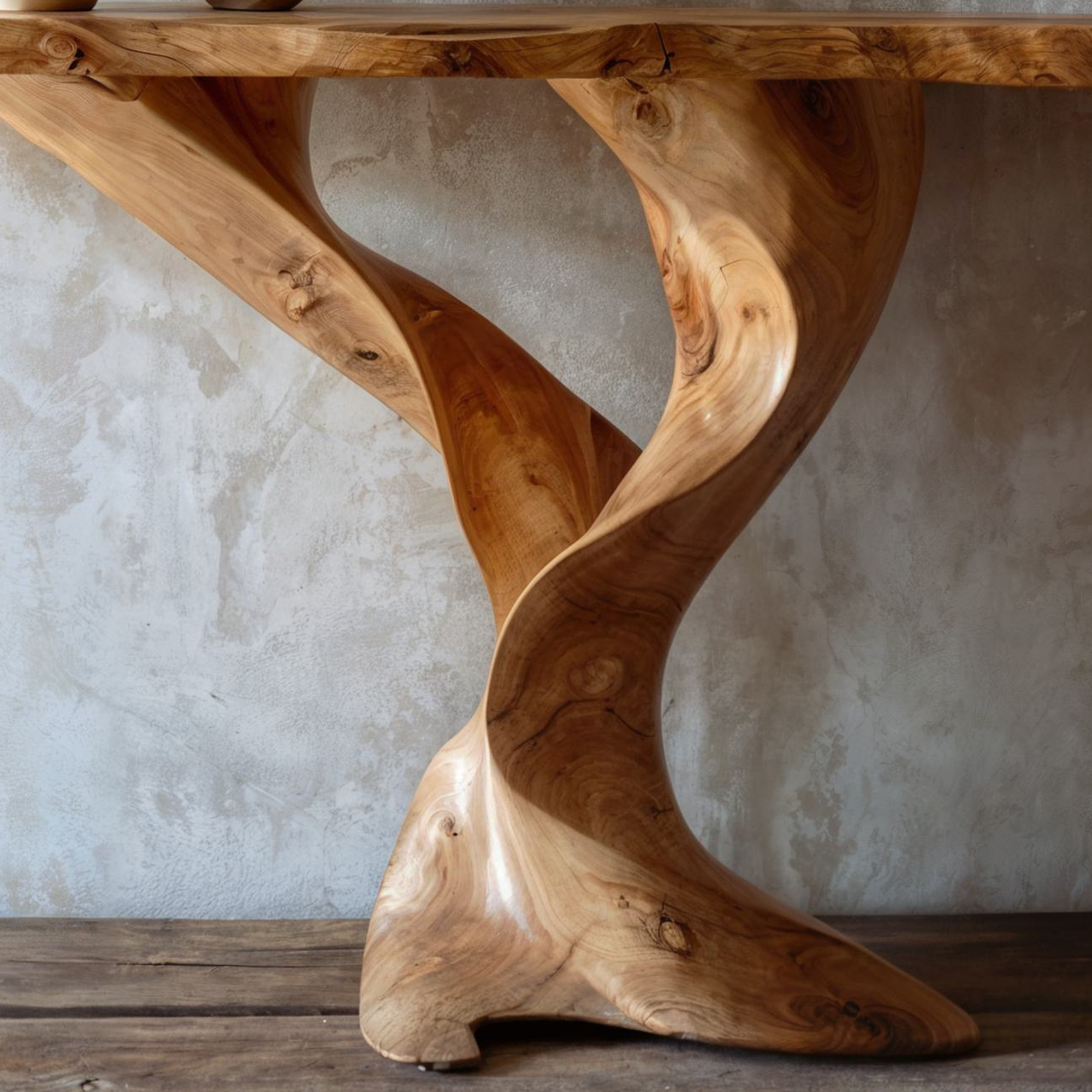 Handcrafted Natural Console Table SINLCS025