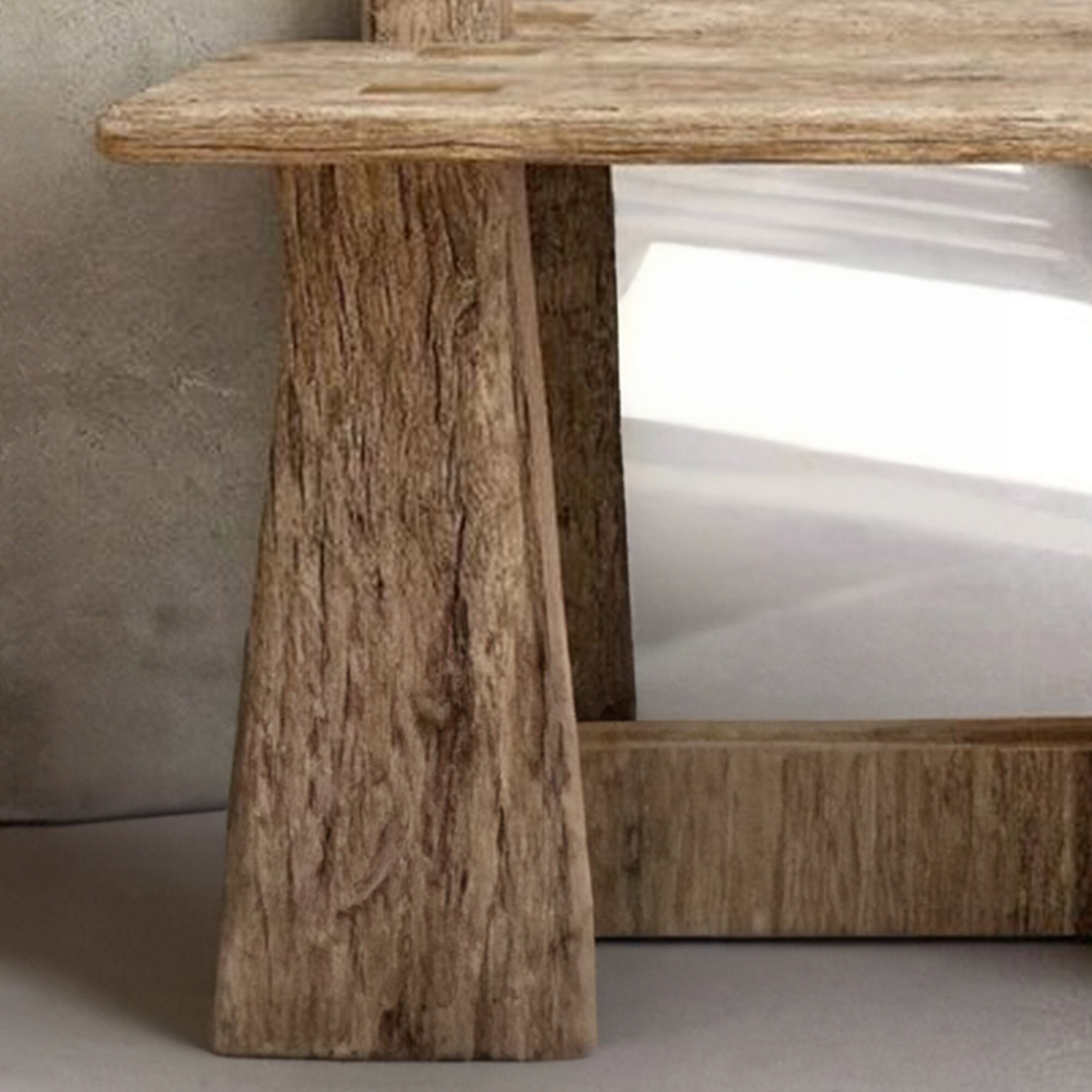 Reclaimed Wood Console Table Live Edge Table SINLCS004