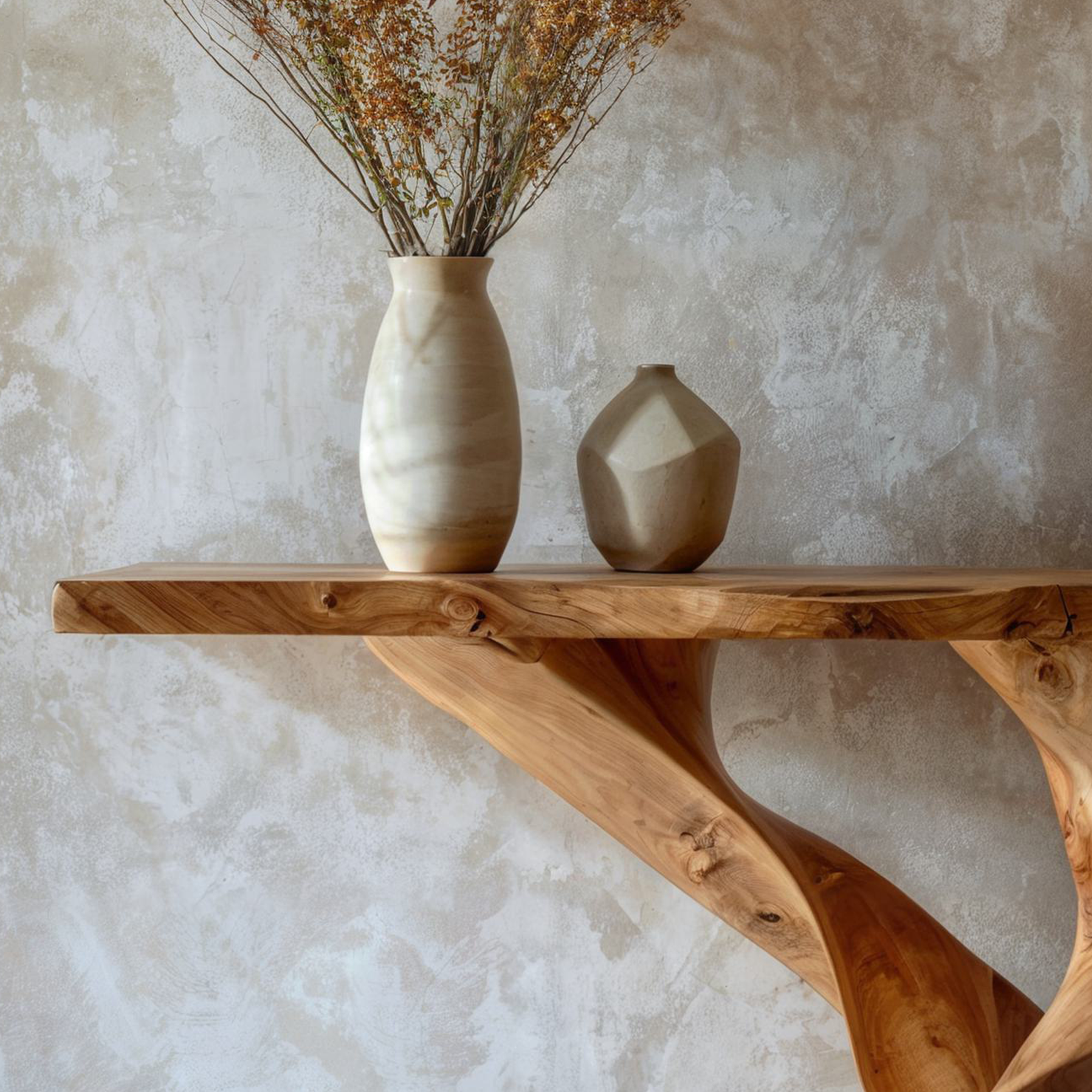 Handcrafted Natural Console Table SINLCS025