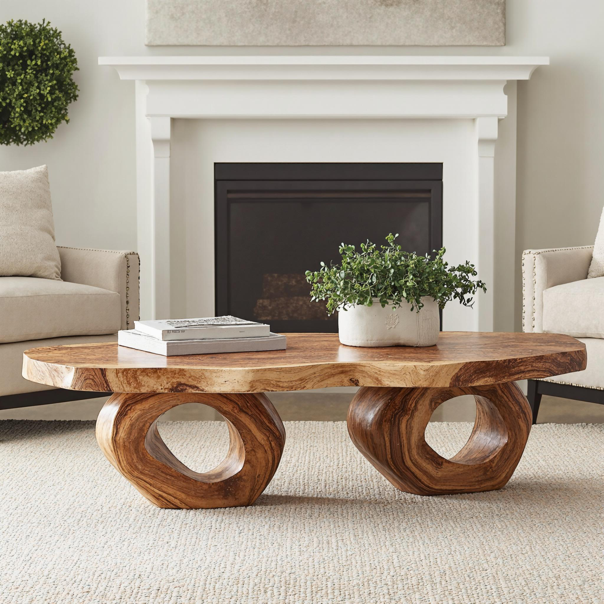 Compact Wood Coffee Table Perfect for Small Spaces SILDTCF111