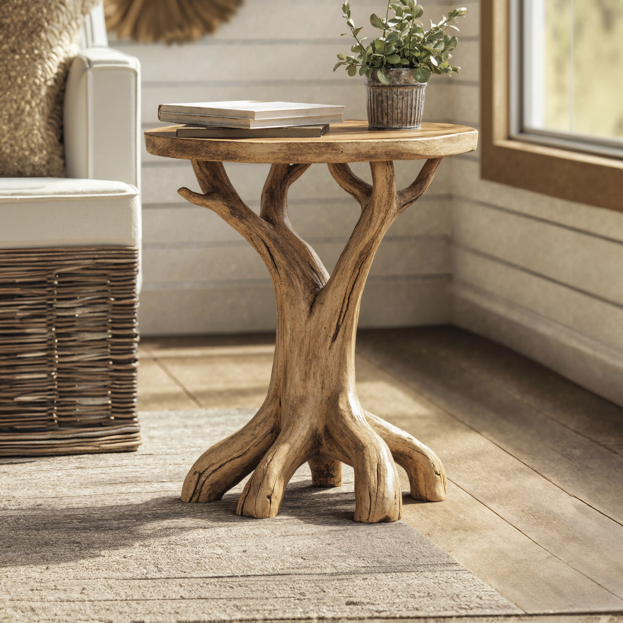 Farmhouse End Table Side Table Home Decor SILDTEN055