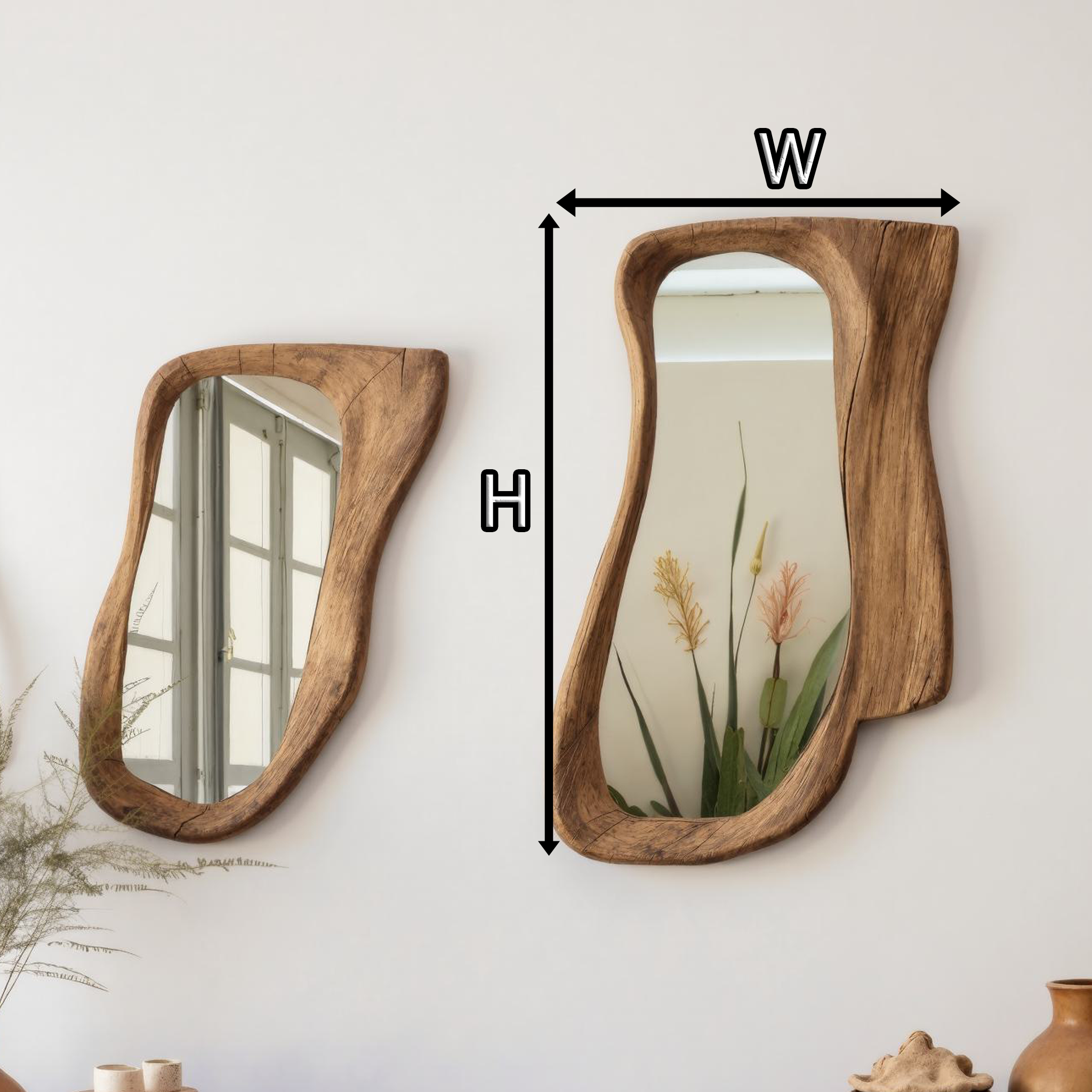 Farmhouse Natural Vanity Mirror SILDTMI023