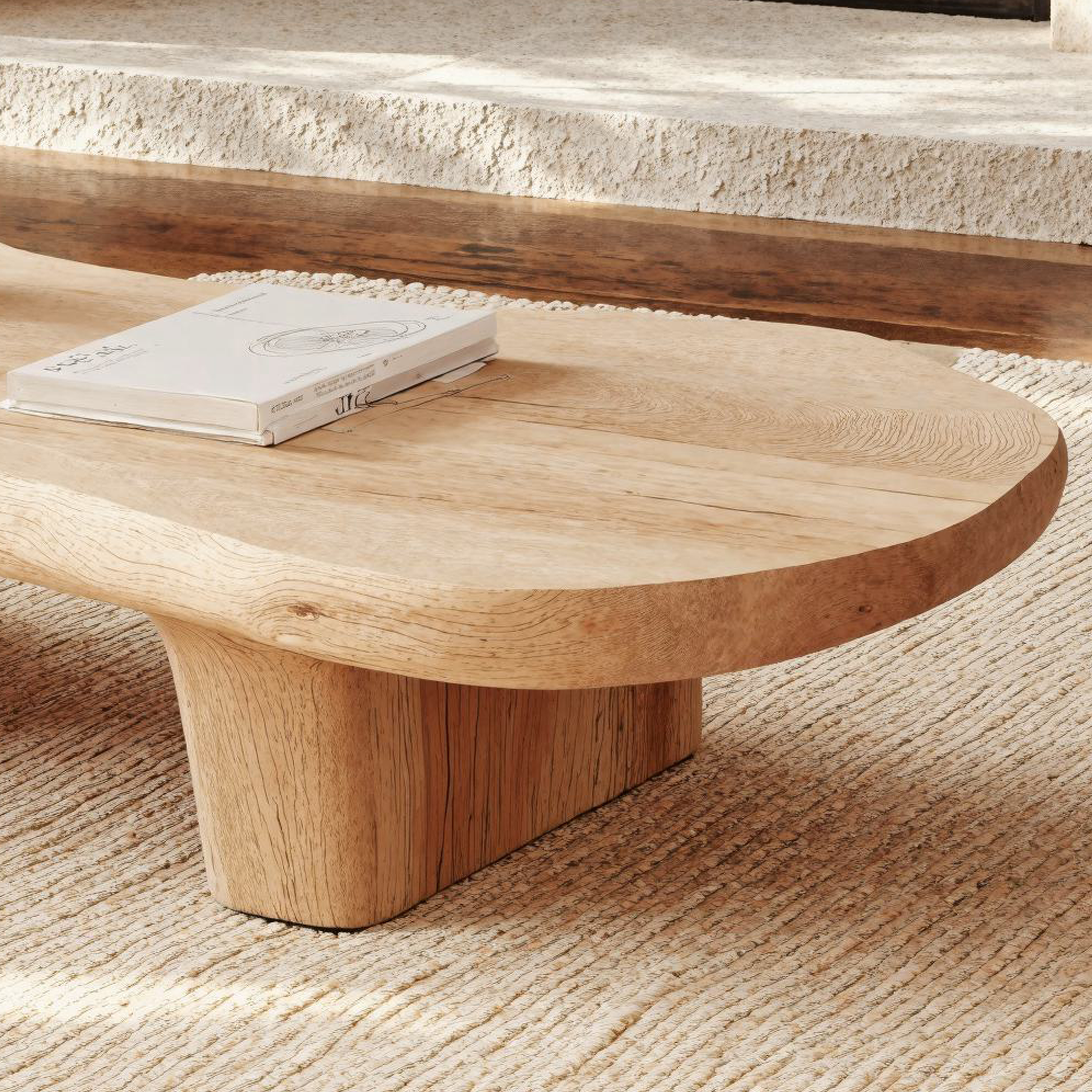 Natural Modern Wood Coffee Table Home Decor SILDTCF069