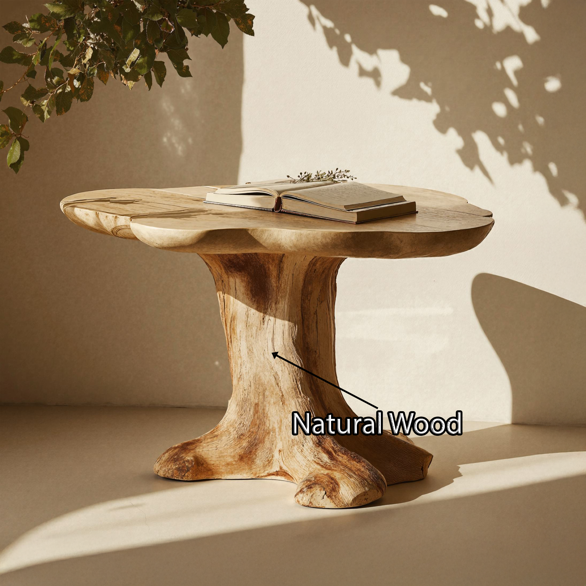 Handcrafted Wood End Table For Living Room SILDTEN087