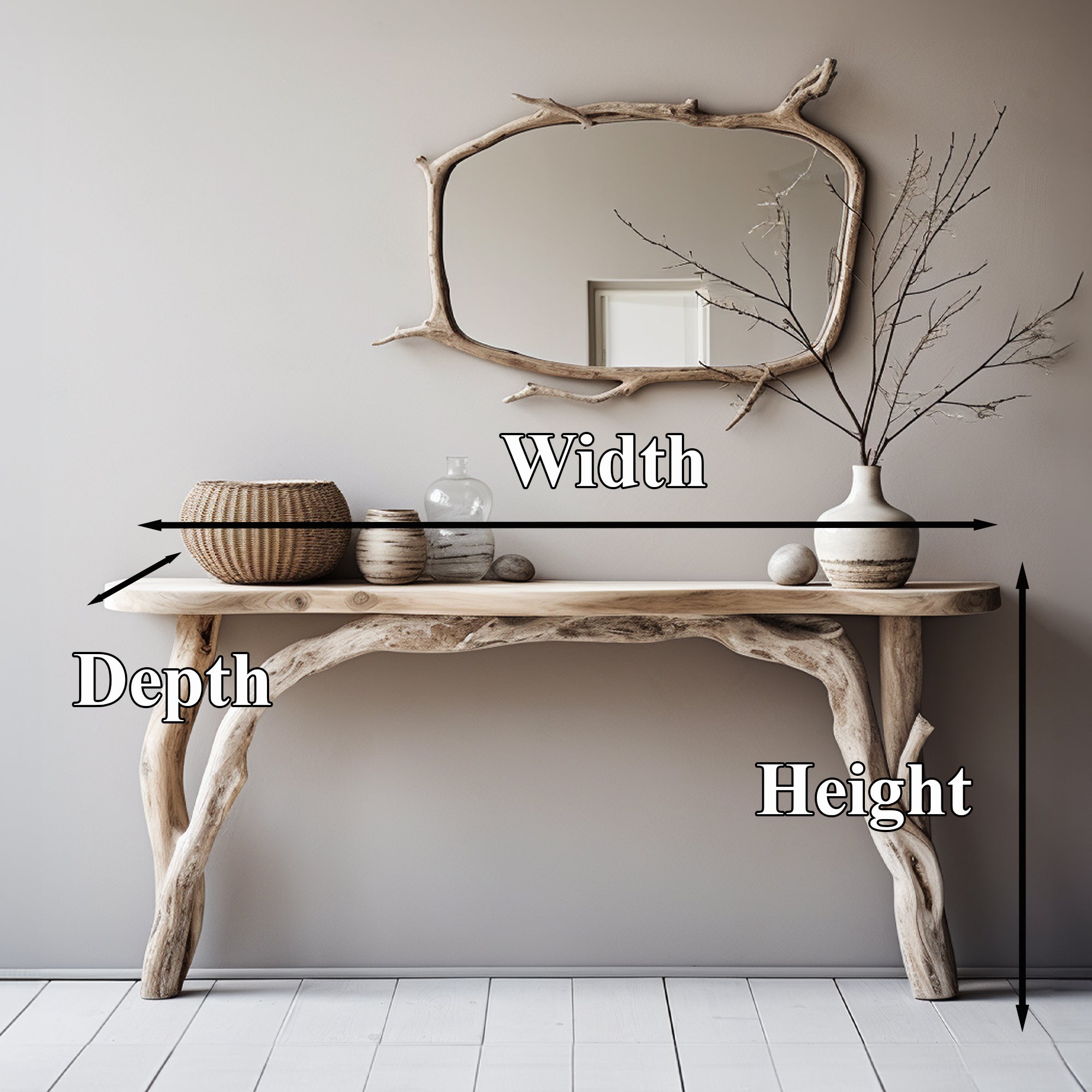 Farmhouse Rustic Console Table CT19