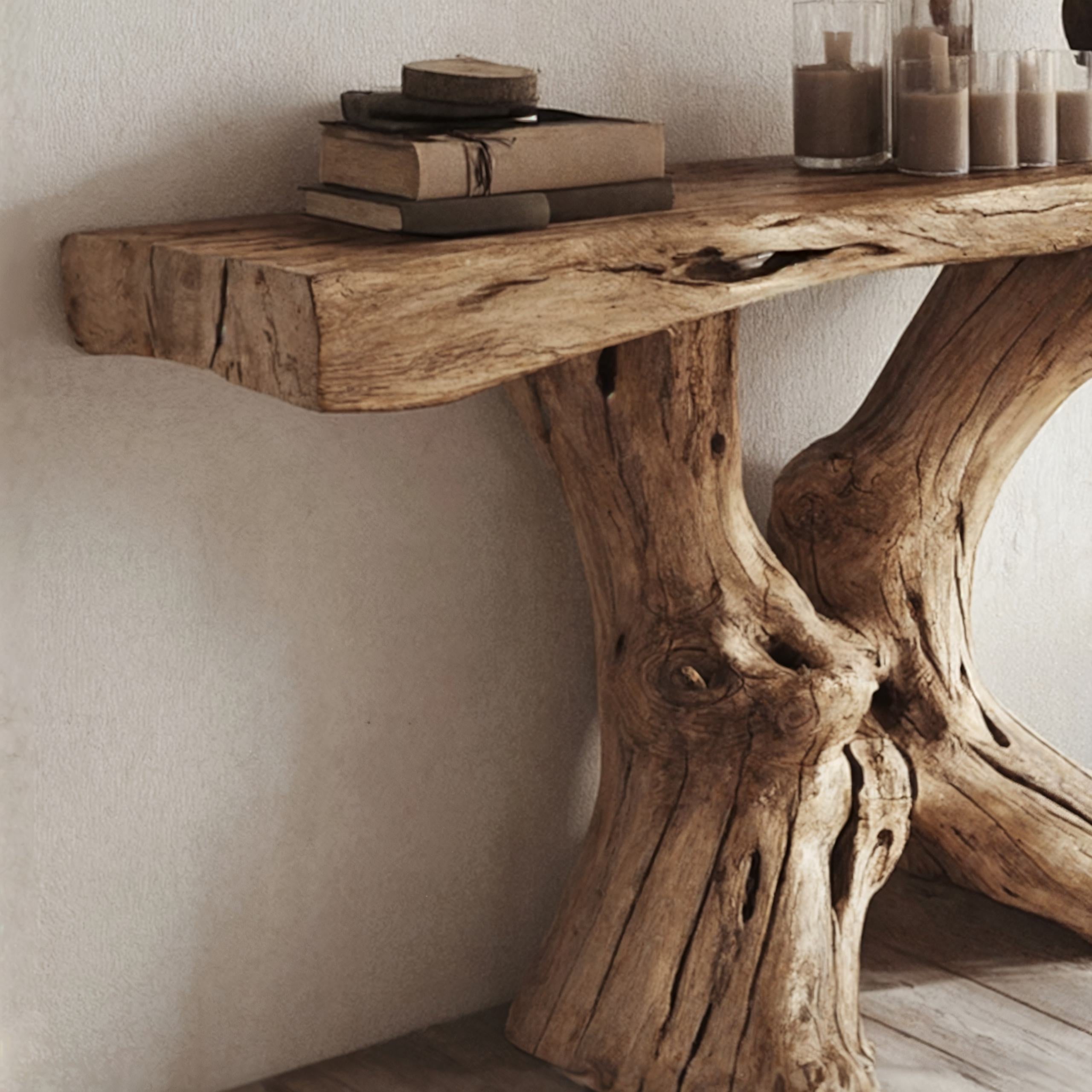 Living Edge Console Table Handcrafted CT33