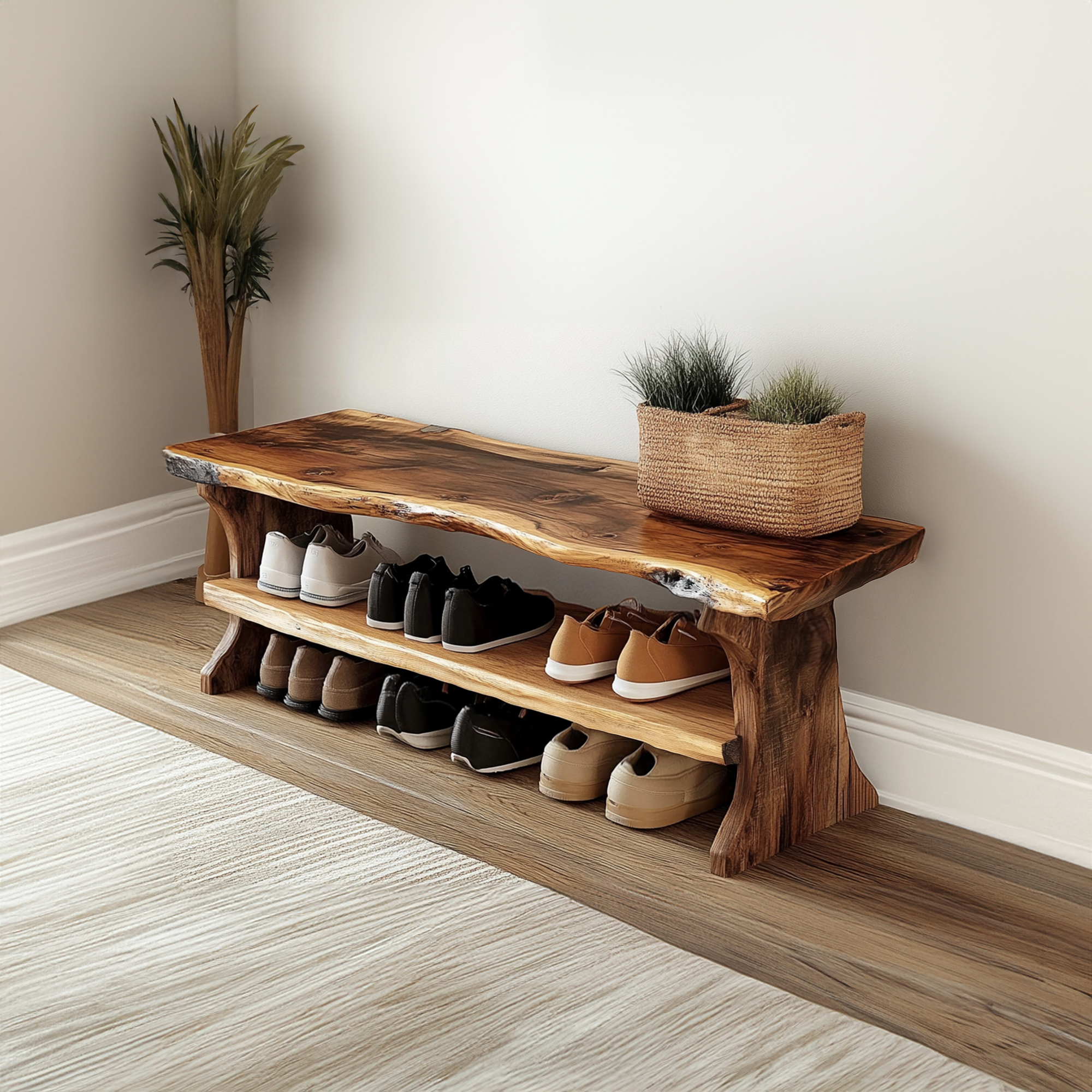 Farmhouse Entryway Bench Livingroom Furniture SINLSB015