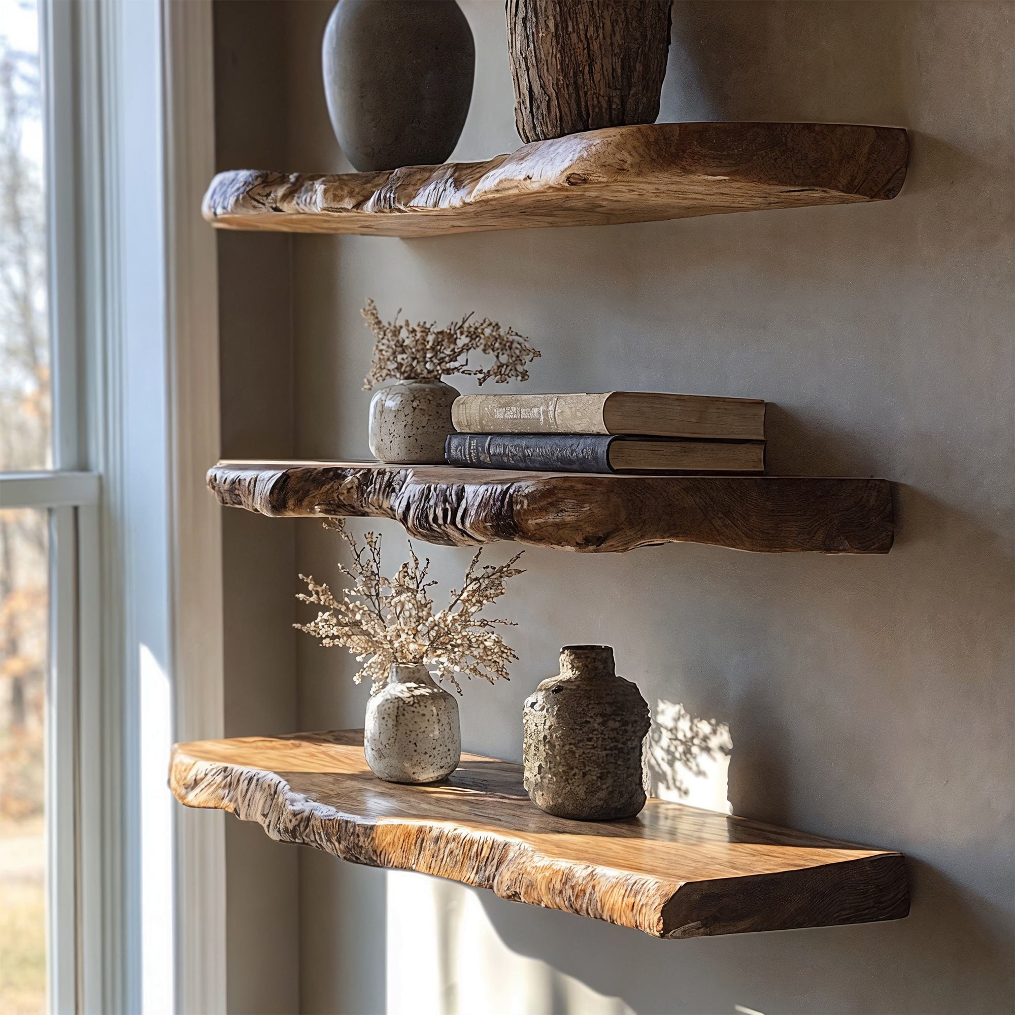 Live Edge Shelves Farmhouse Decor SILDTFL023