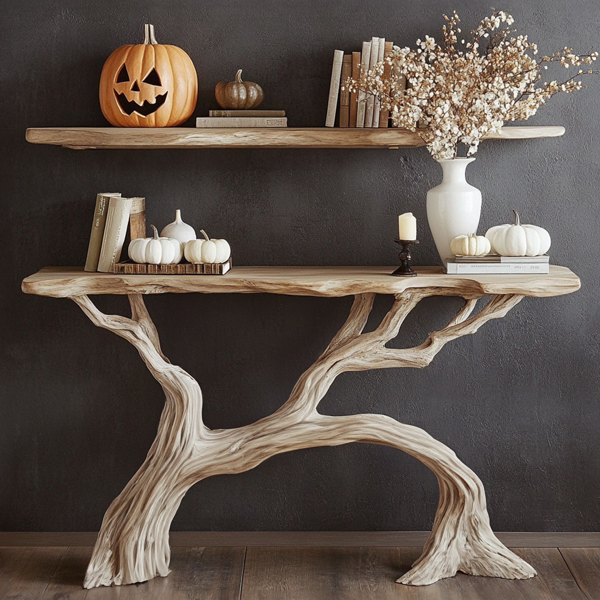 Handcrafted Wooden Console Table Farmhouse Decor Halloween Gifts SINLHW006