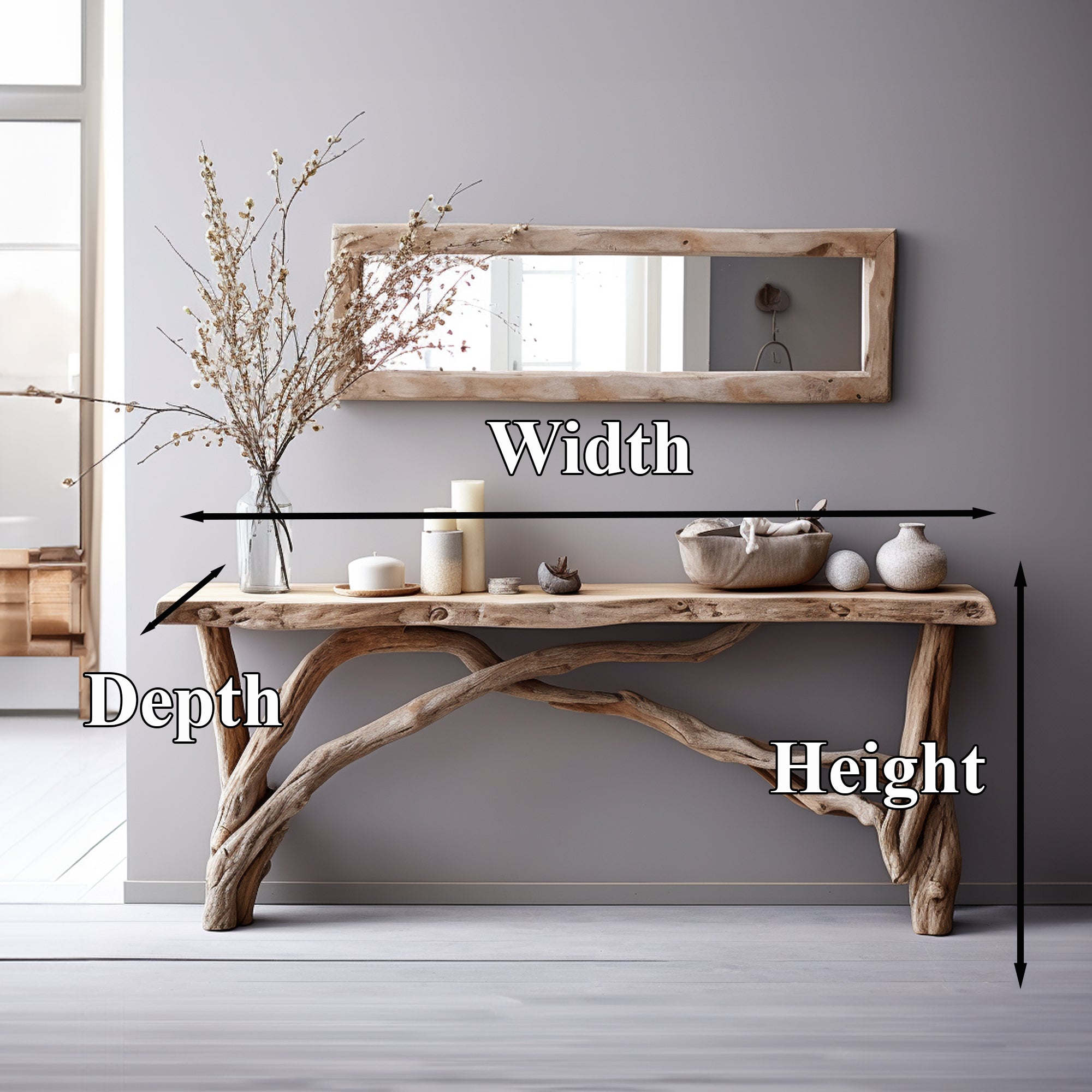 Entryway Console Table Handcrafted CT18