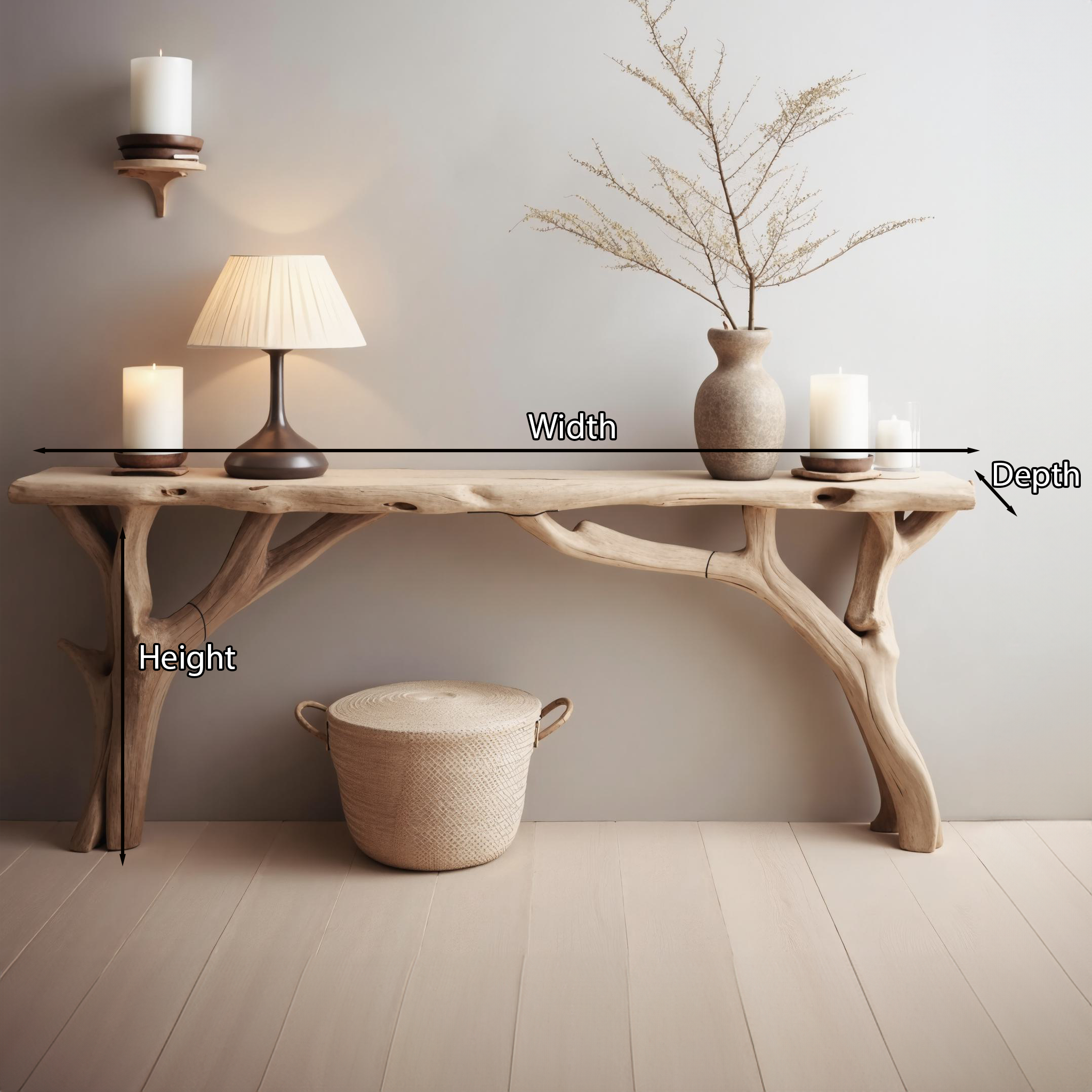 Decorative Wooden Entryway Table Handcarfted Table SILDTCS089